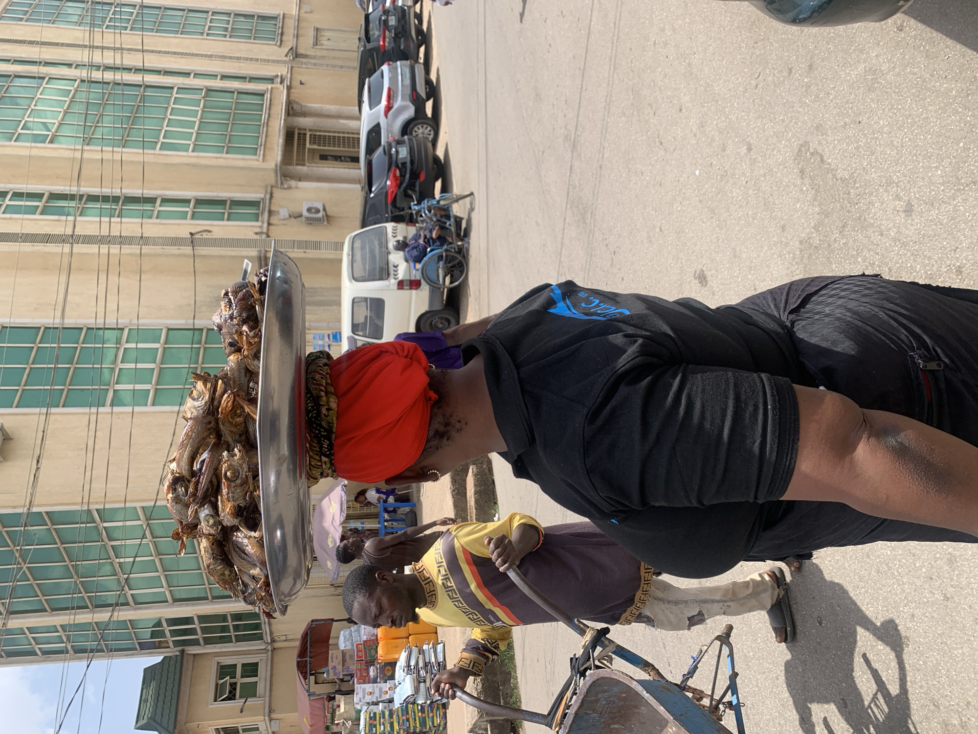 Midday market activity documented across Jos, Nigeria streets
