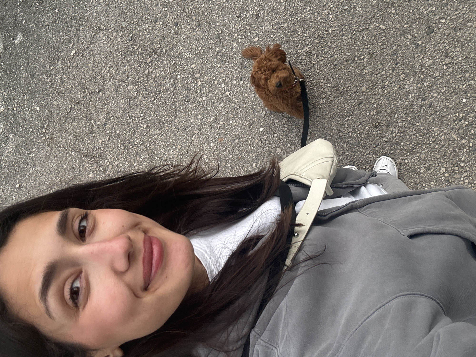Woman documents afternoon dog walk through Montenegro coastal towns