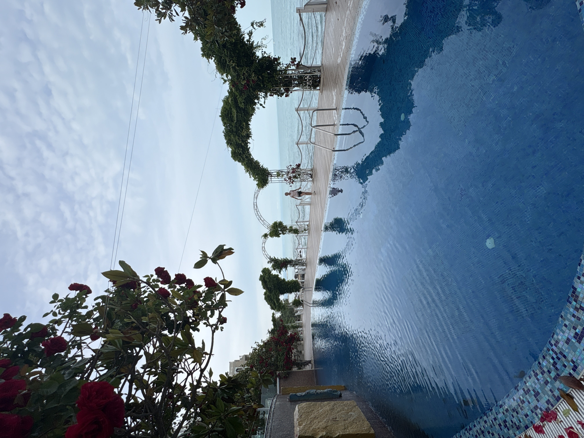 Coastal resort venue documented by witnesses overlooking sea