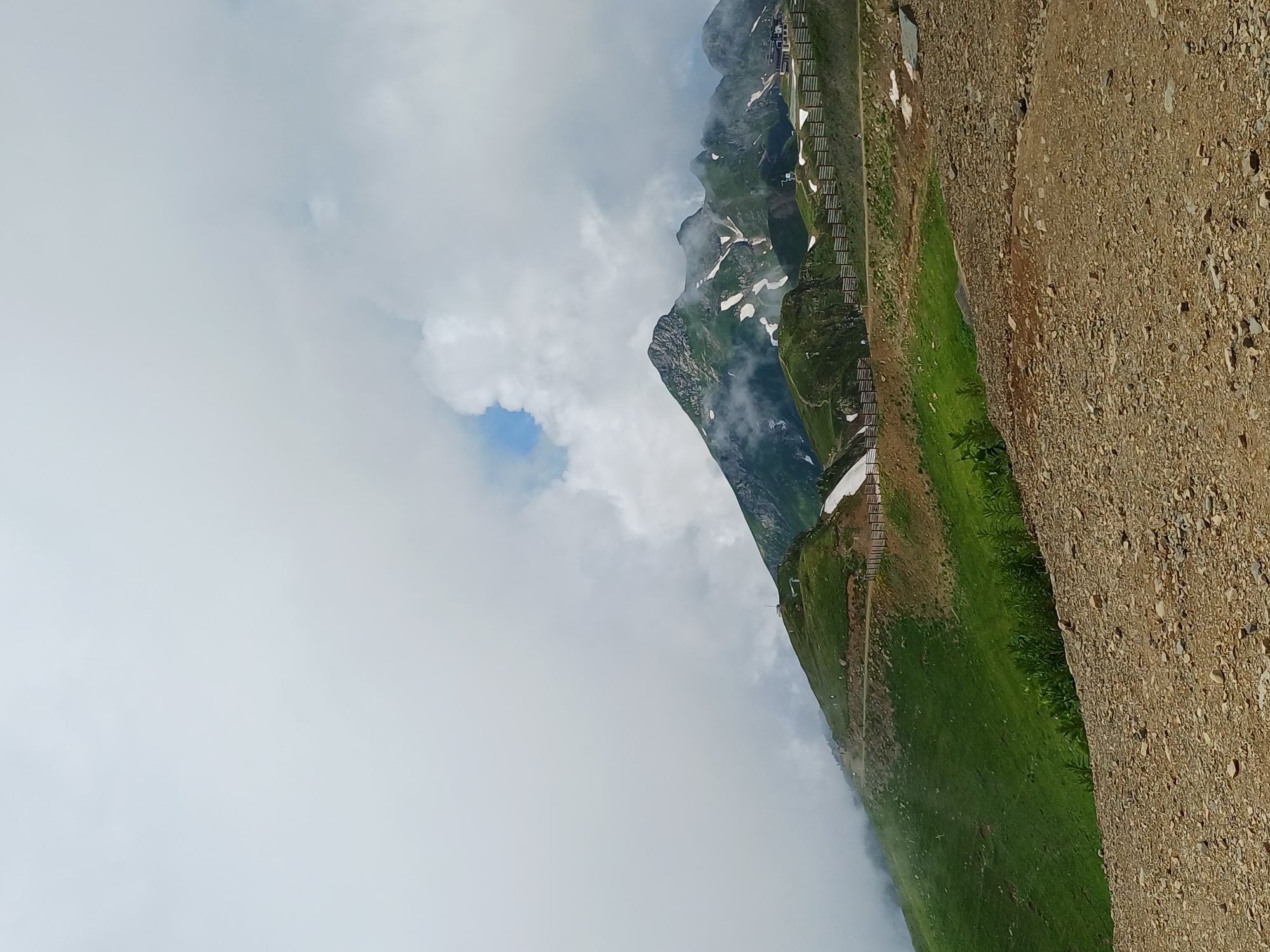 Summer crowds at Estosadok's mountain ski lift