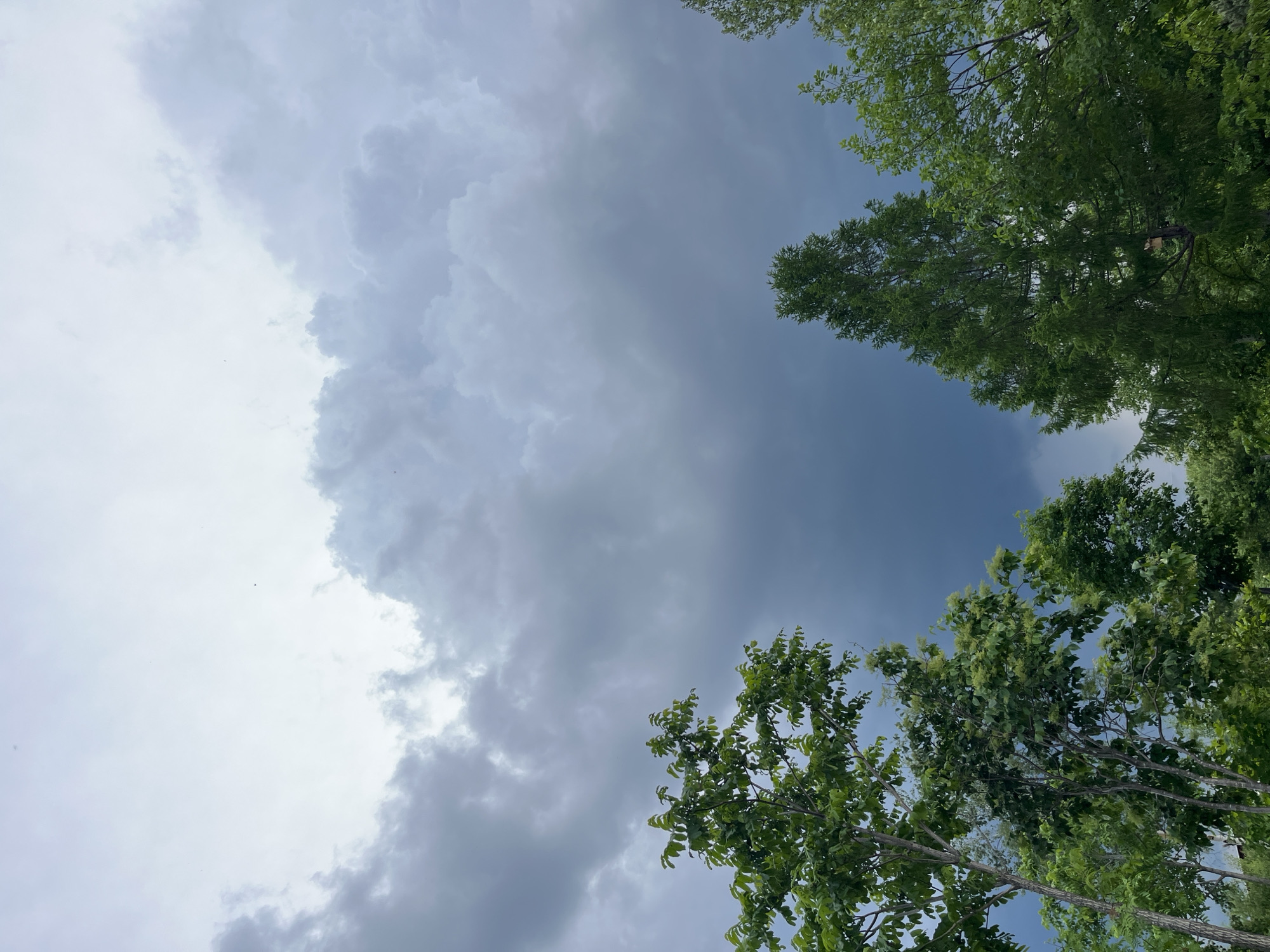 Storm clouds gather over Маяк, Russia