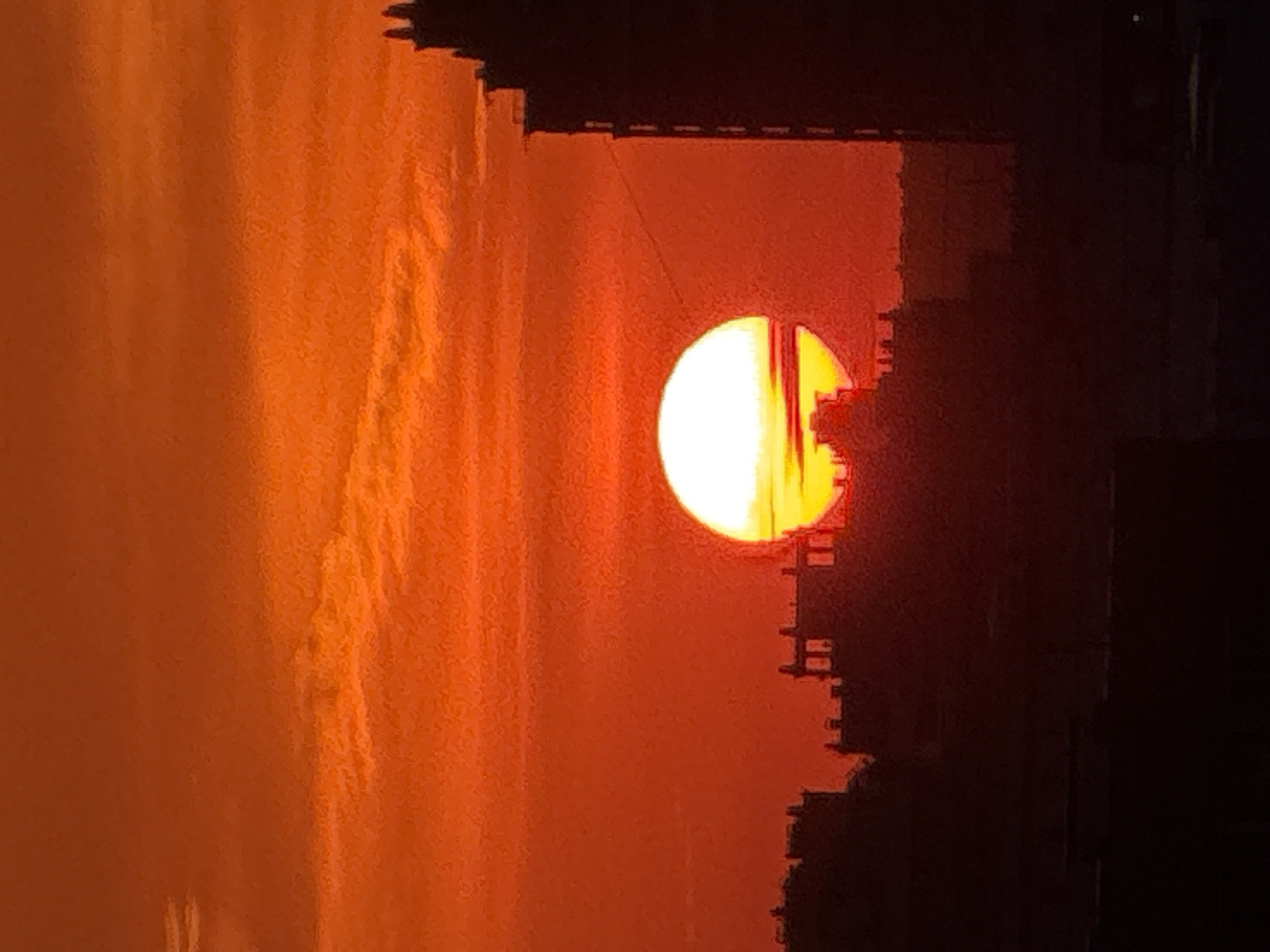 Sunset documented over Moscow skyline June 7, 2026