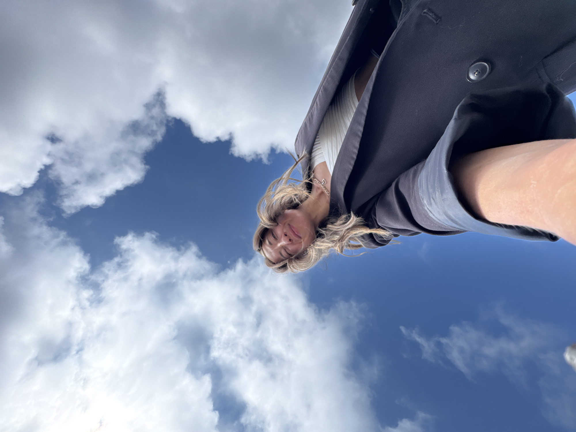 Woman photographed in multiple settings across Chaikovsky, Russia morning