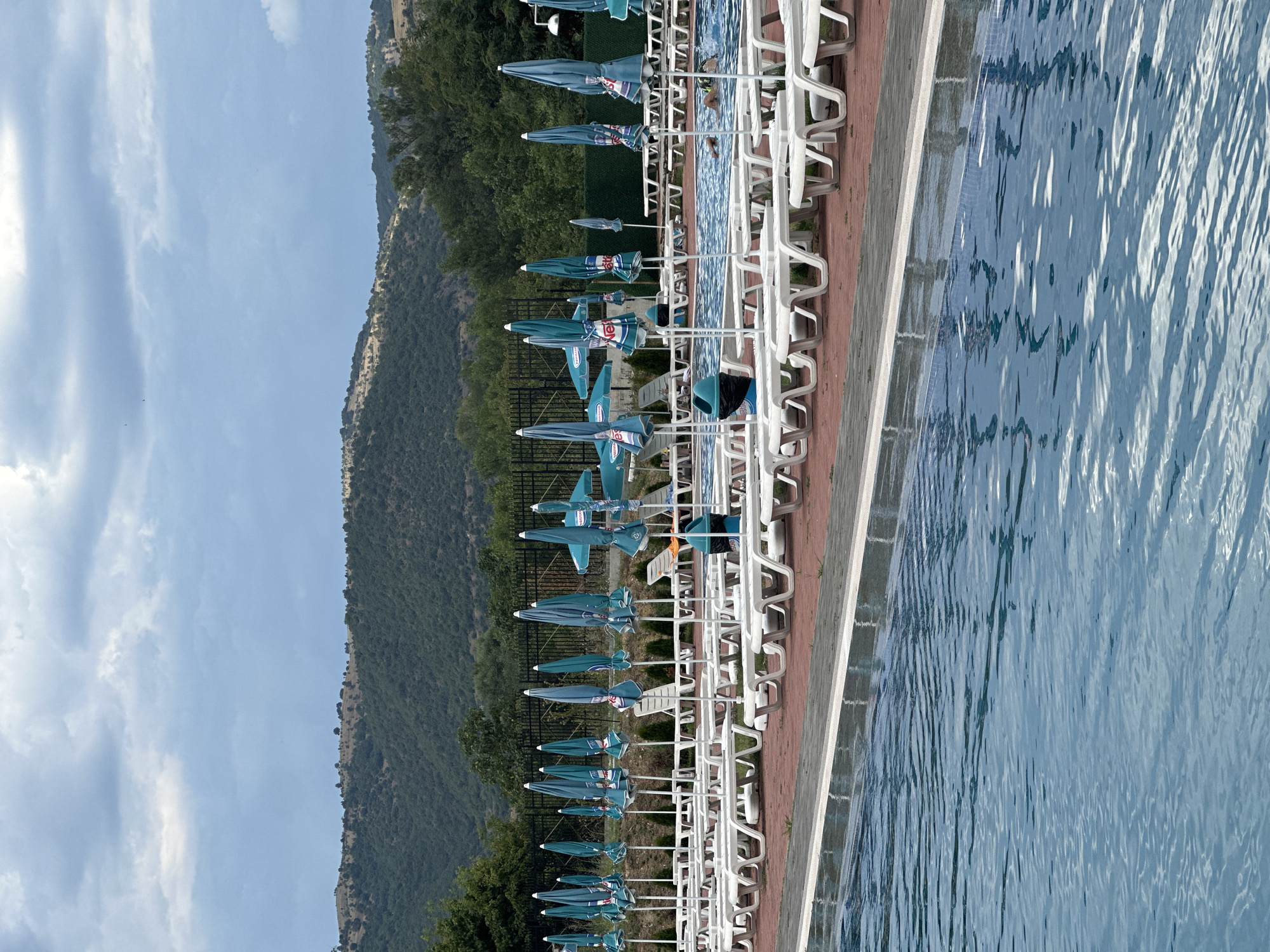 Water park afternoon in Simitli, Bulgaria's mountain foothills