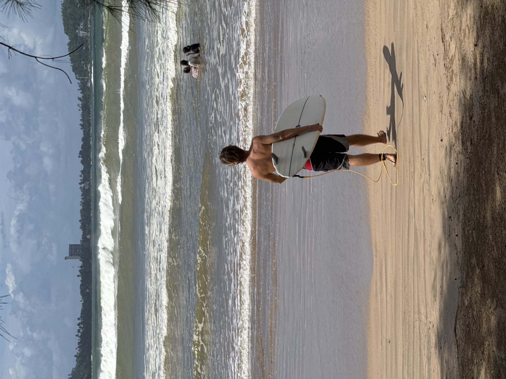 Surfing and shooting on the beach at Weligama