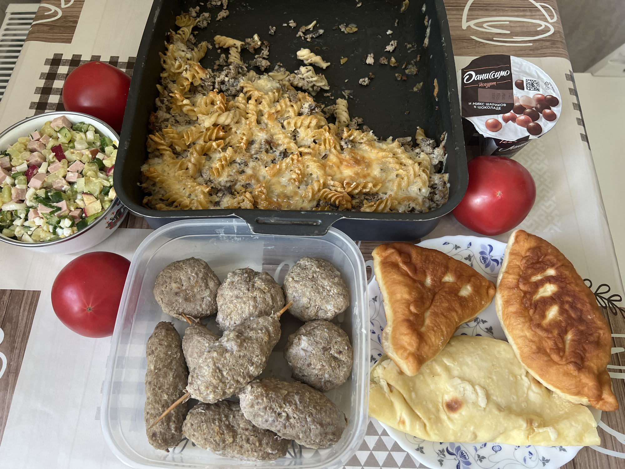 Home meal documented in Ufa, Russia
