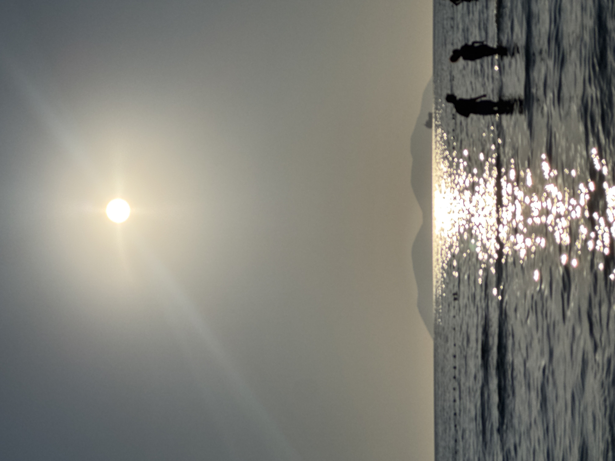 Golden hour on the Adriatic shore in Vlora