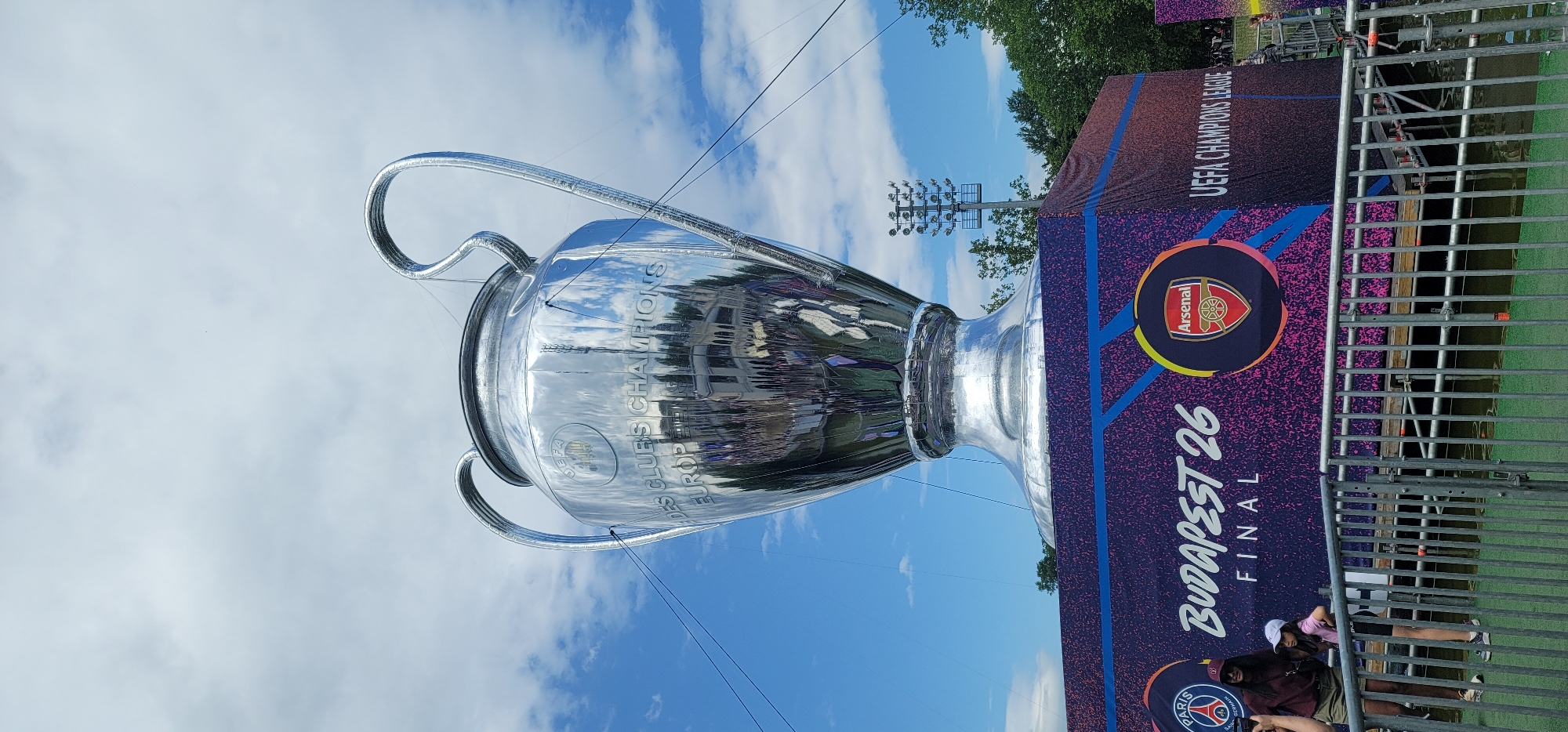 Champions League festival draws football fans to Budapest waterfront