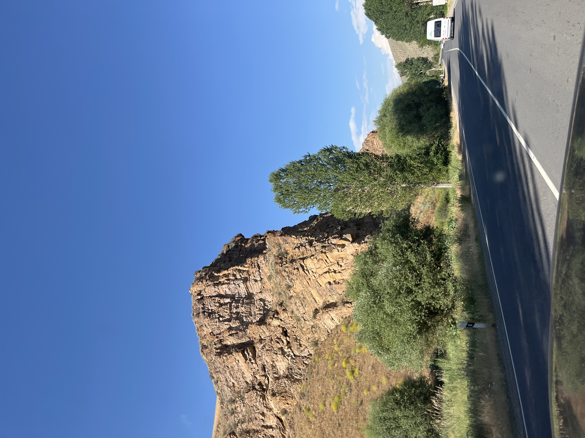 Mountain road through Yelpin, Armenia's rocky terrain