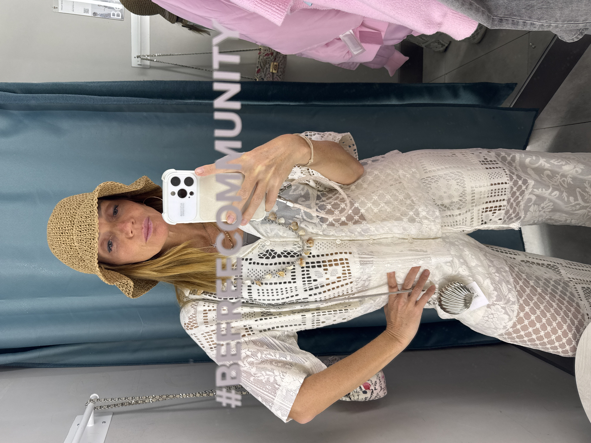 Woman takes fitting room selfies in Saint Petersburg