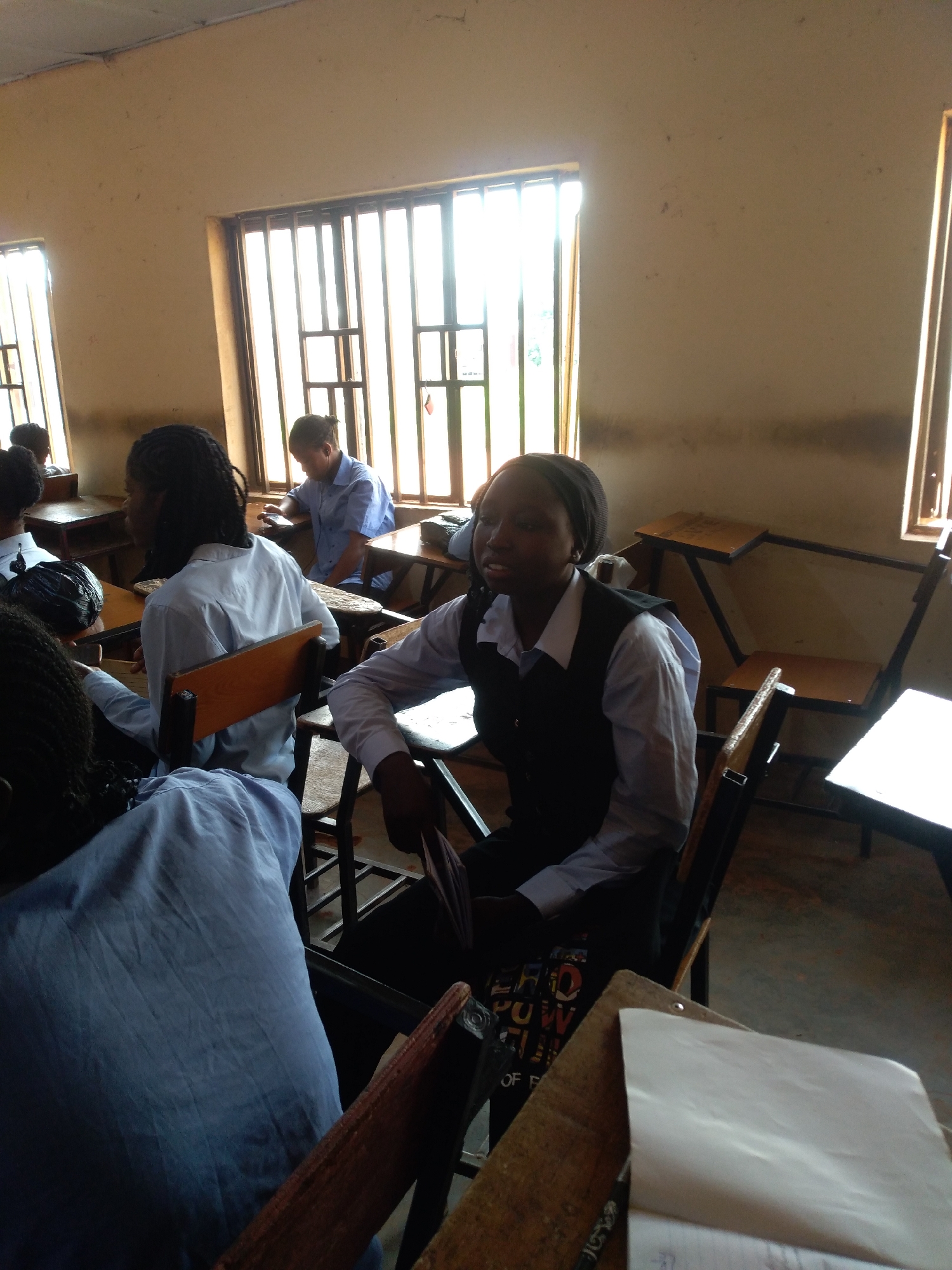 Morning campus life documented at Jos educational institution