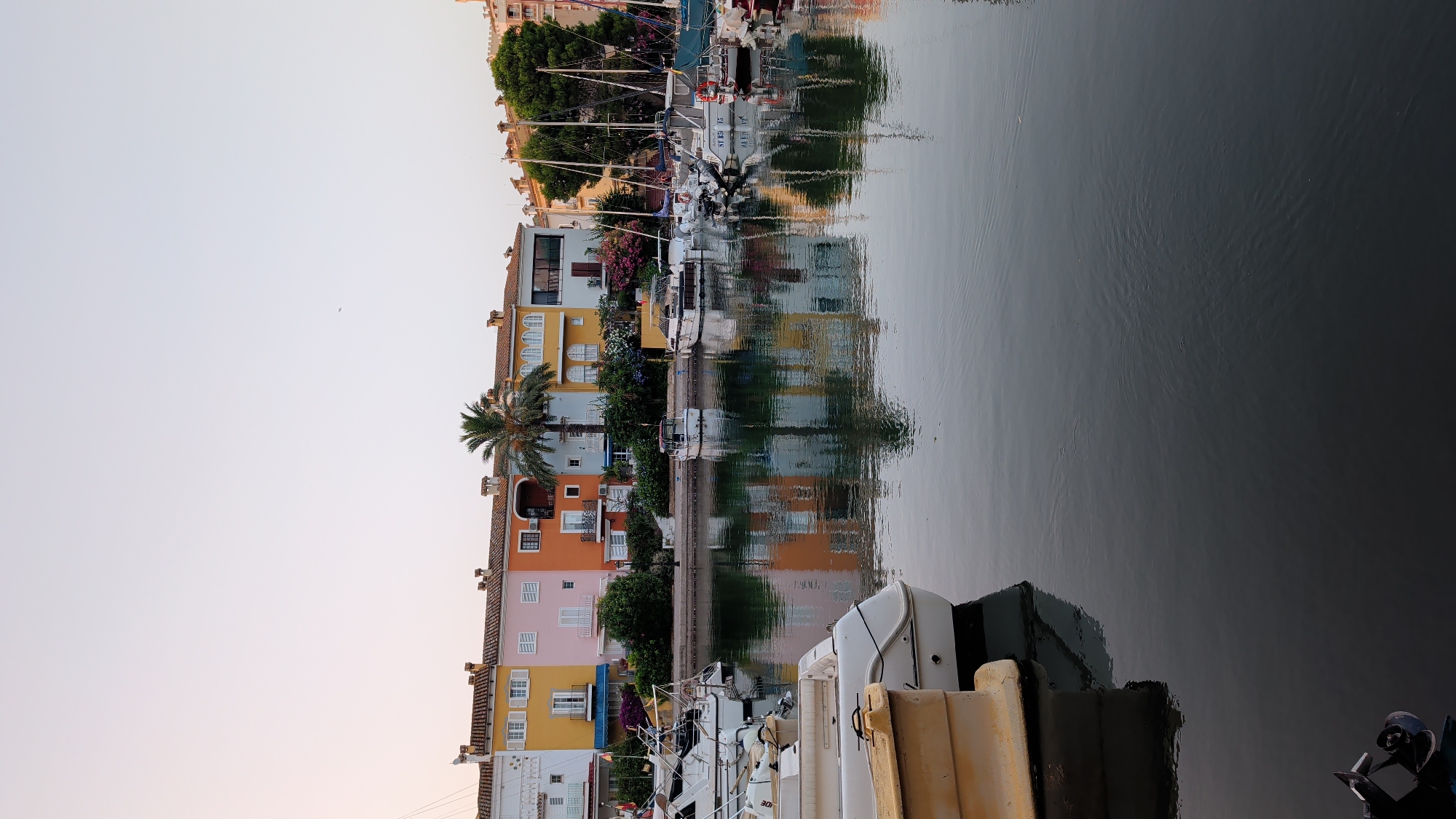Colorful waterfront houses along the Alboraia shoreline
