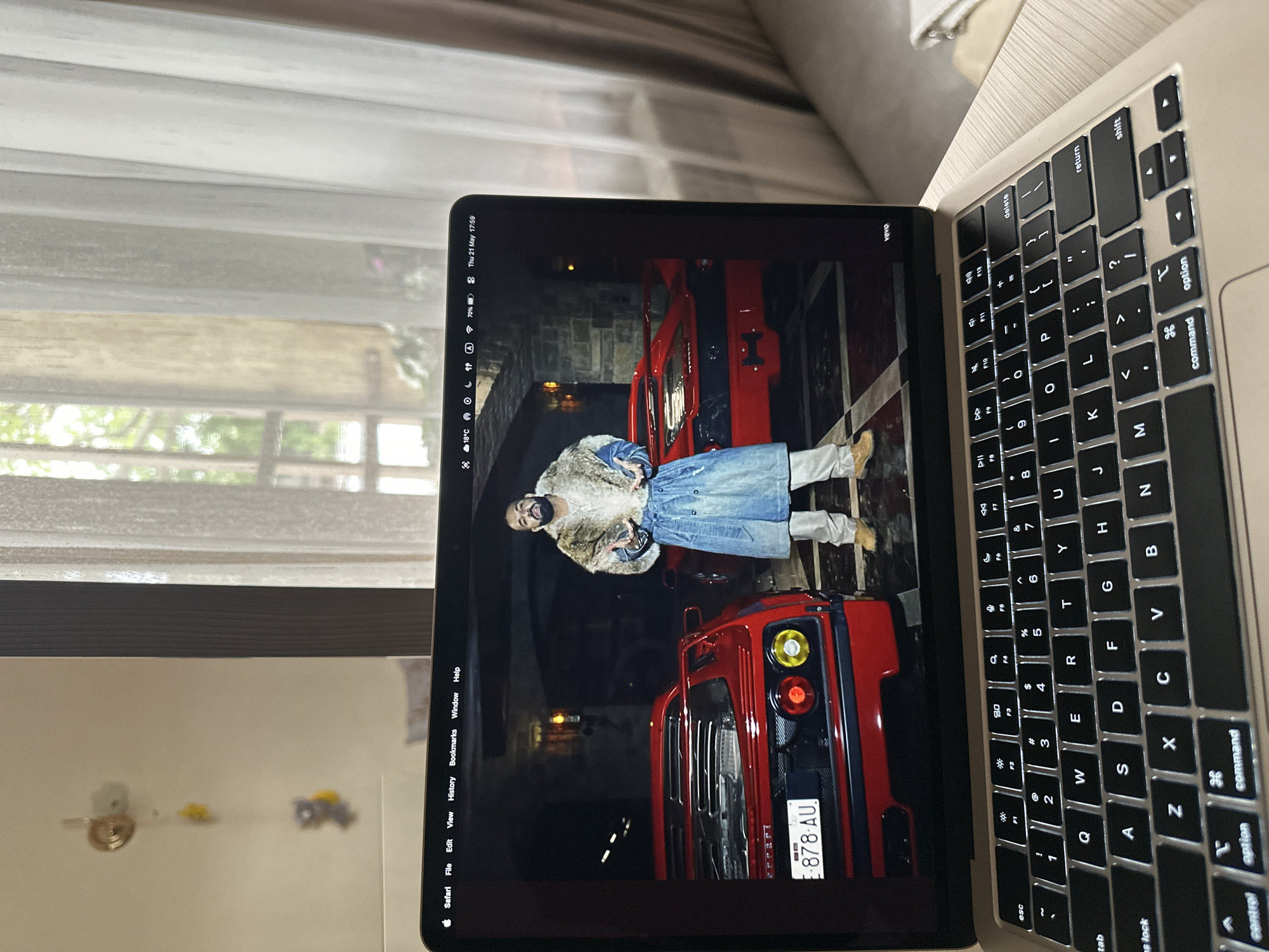 Personal items and Ferrari photo documented in Yerevan