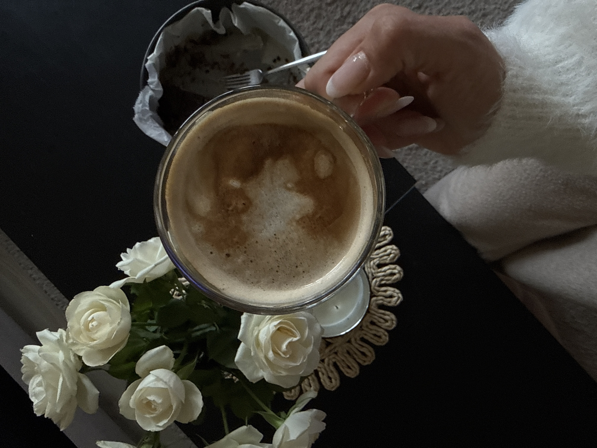 Woman documents morning routine with selfies in Sofia