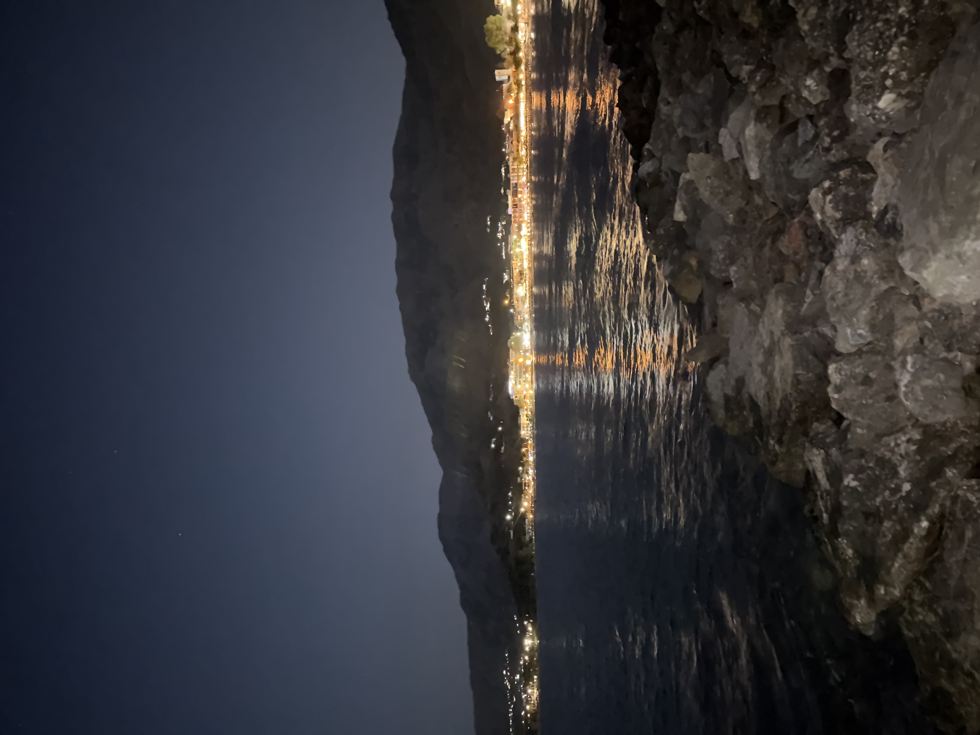 Twilight to nightfall along the Georgioupoli coast