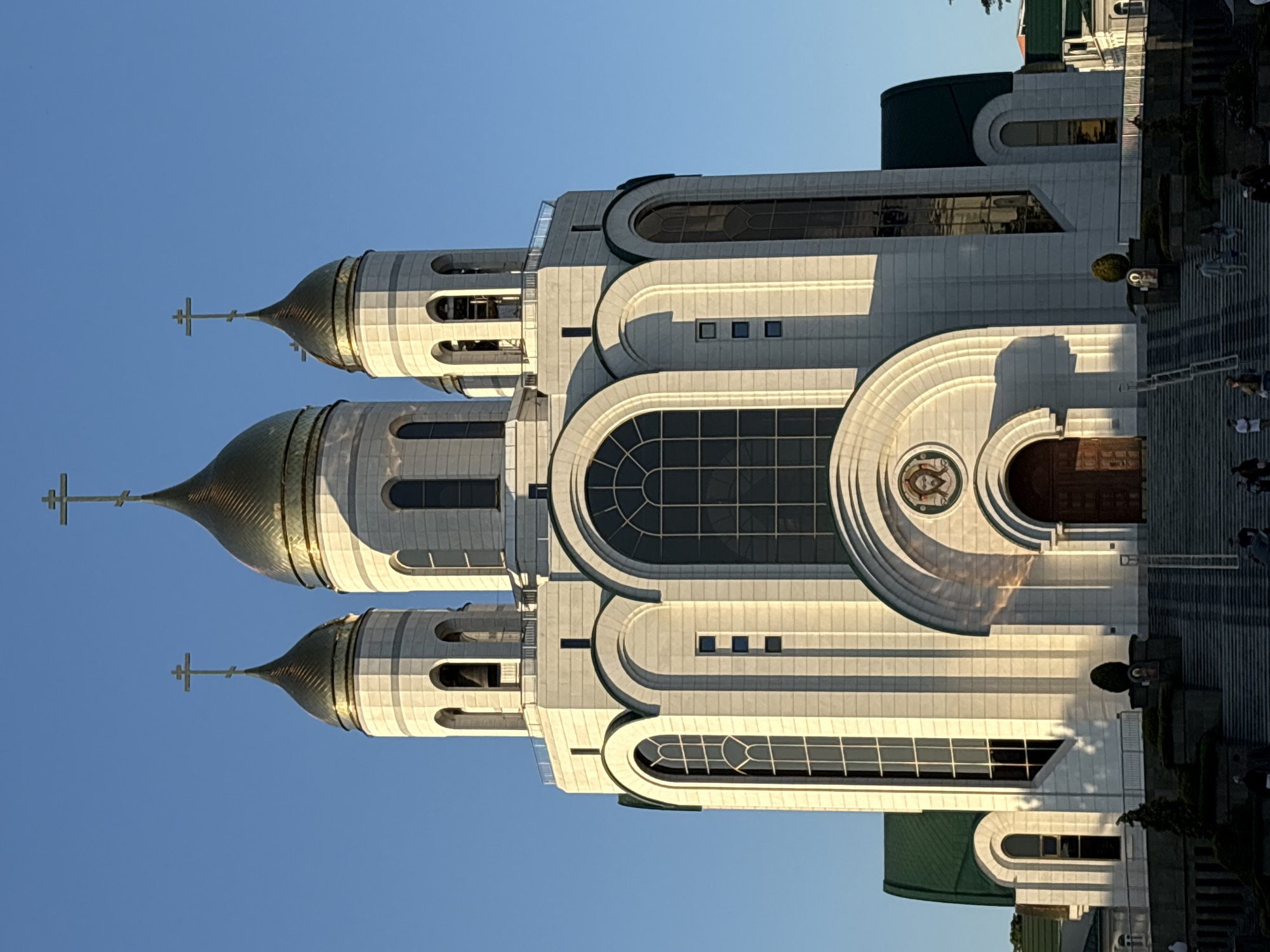 Kaliningrad's Church of the Resurrection captured in afternoon sunlight