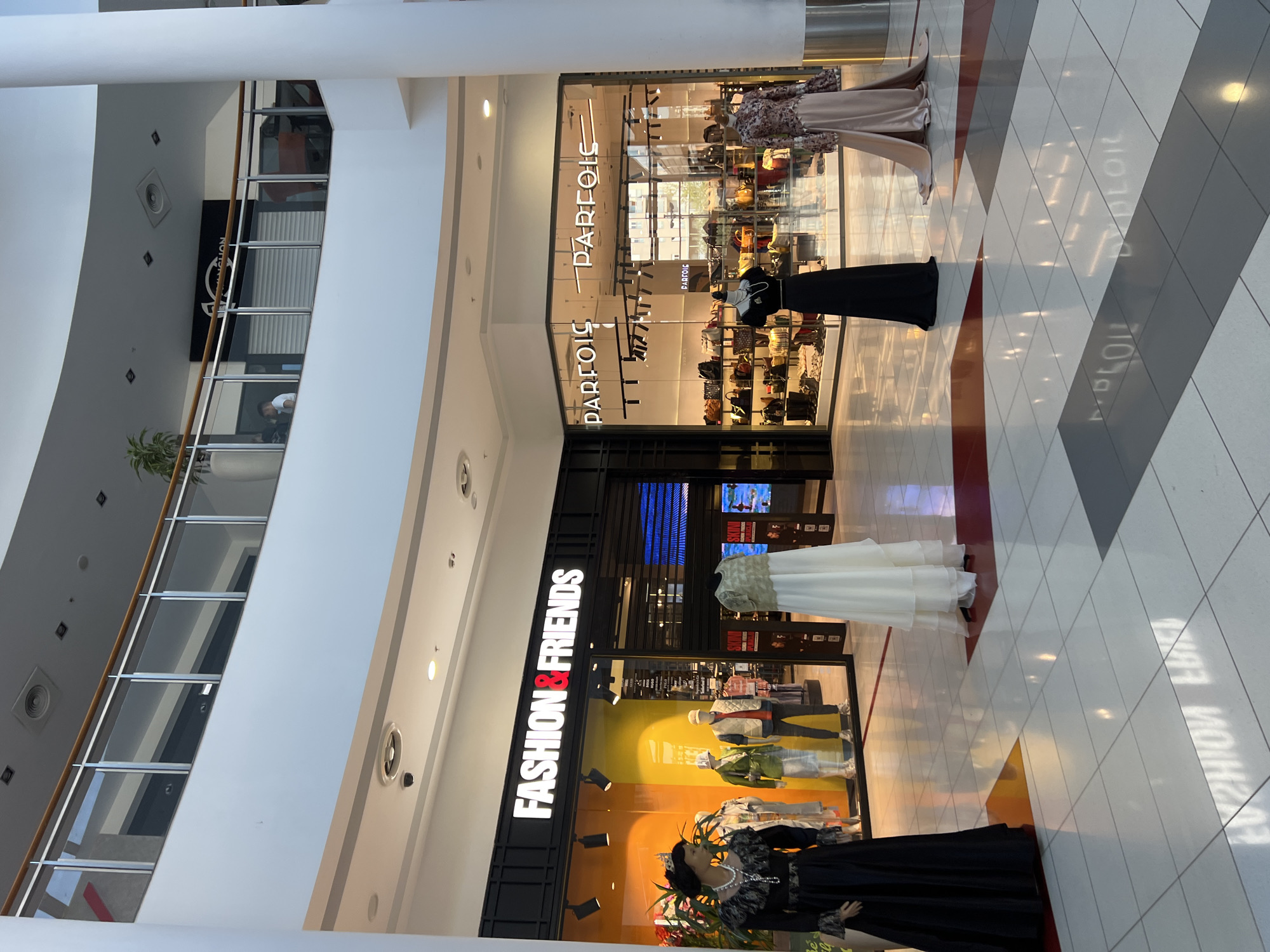 Morning shopping mall scene documented in Podgorica, Montenegro