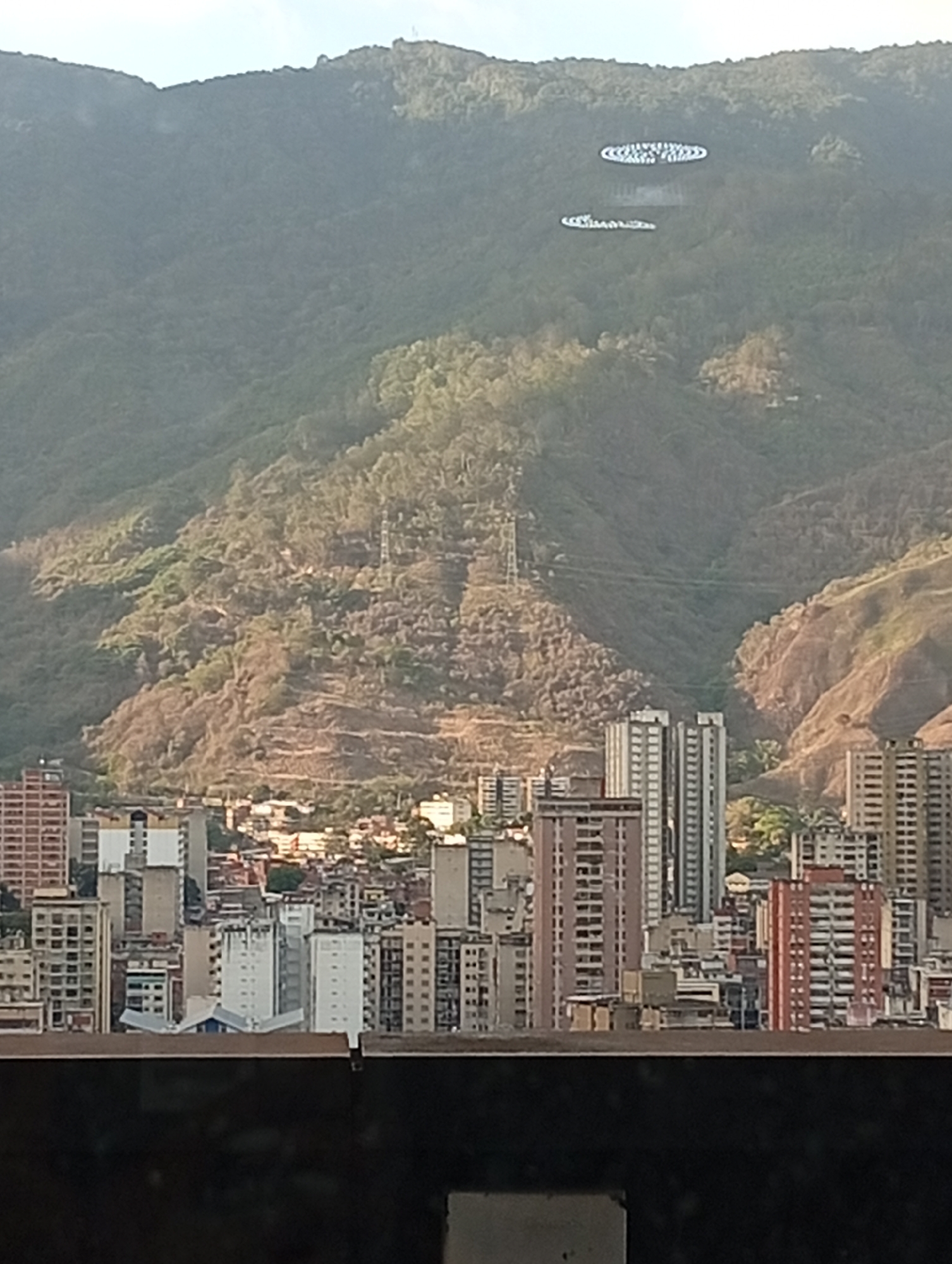 Caracas cityscape documented with Avila mountains in background