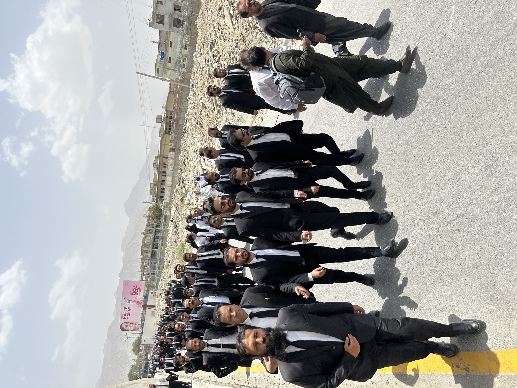 Lawyers march in protest through Quetta streets