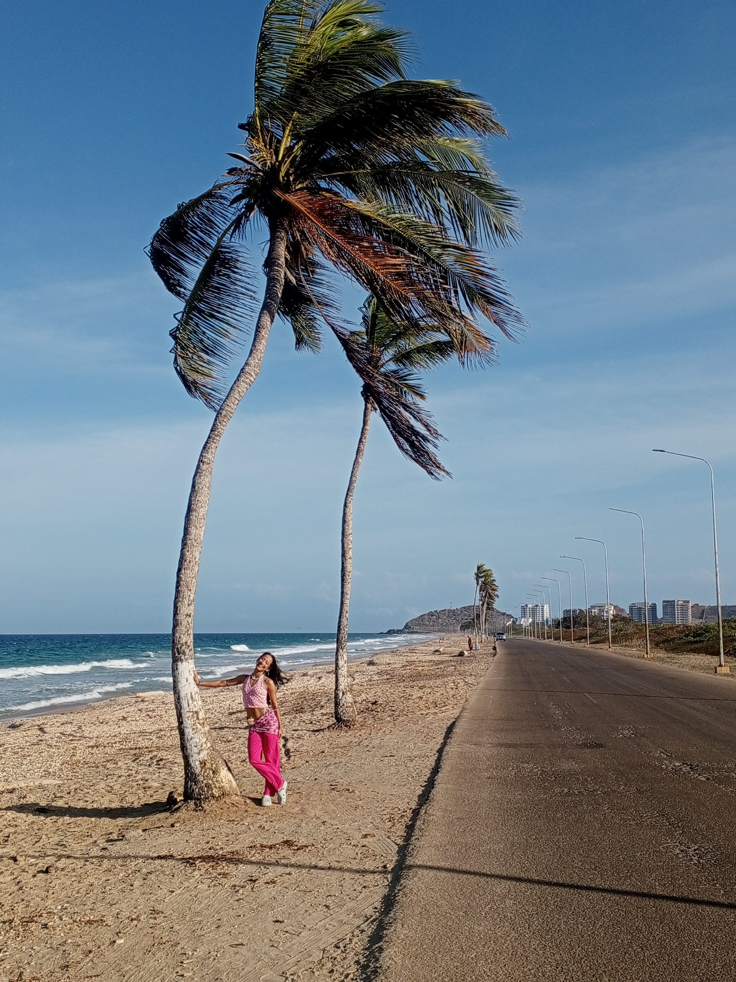 Evening dining and beach leisure documented in Porlamar, Venezuela
