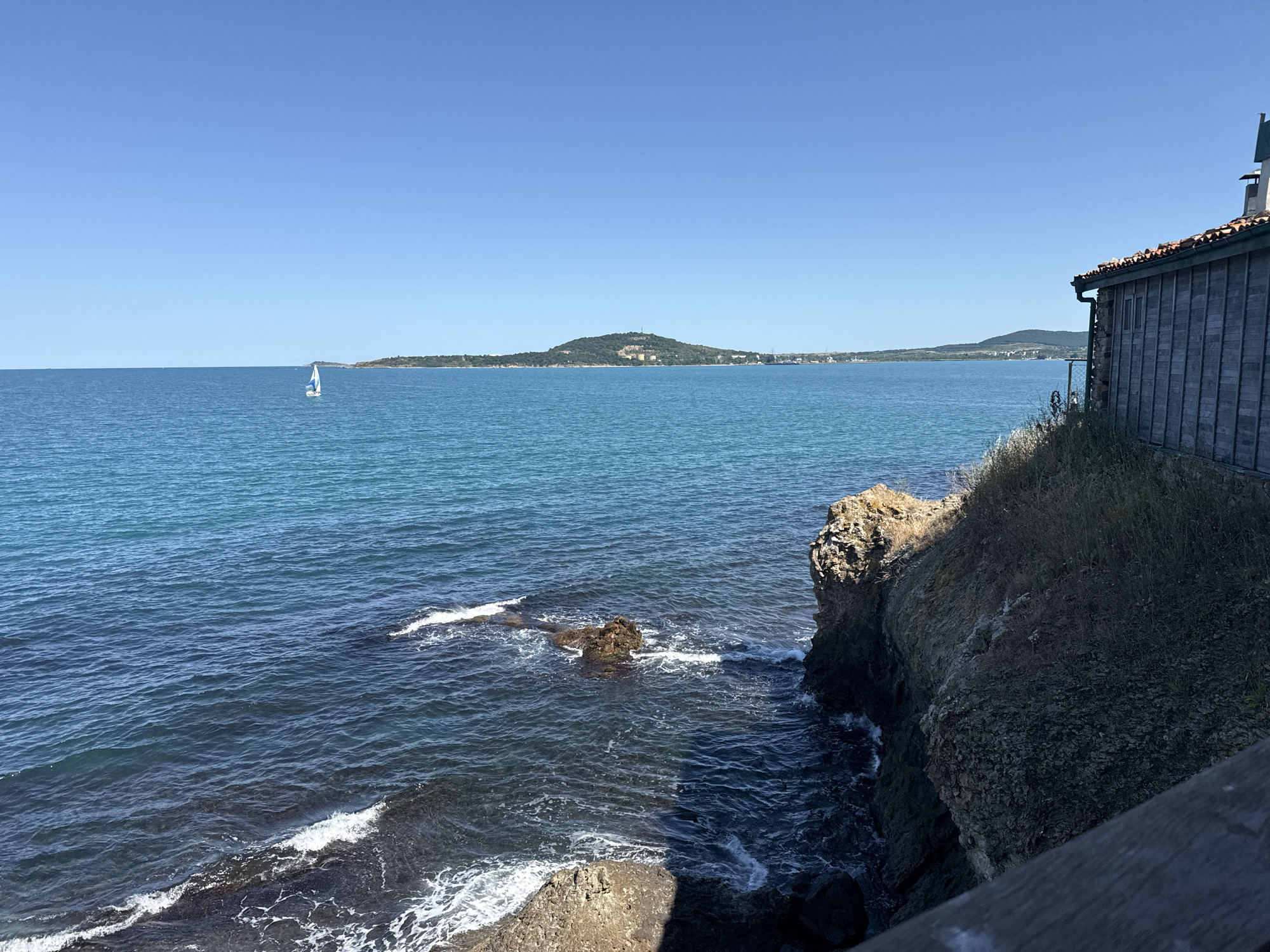 Sunny afternoon along the Burgas Black Sea coast