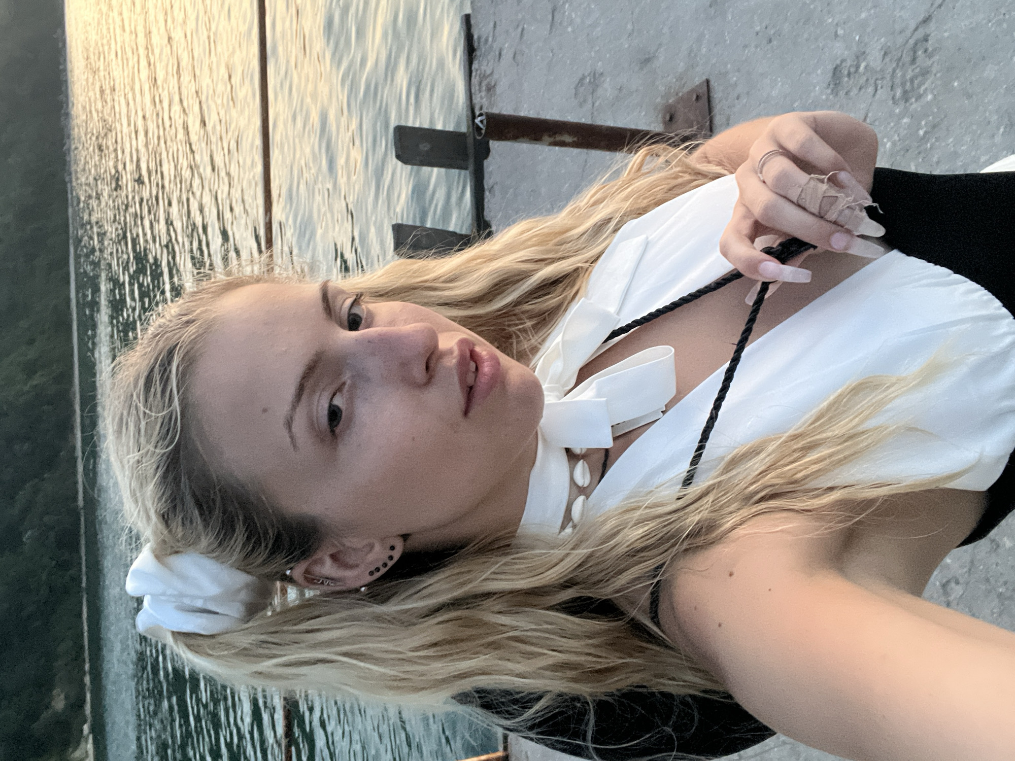 Golden hour on a Varna pier overlooking the Black Sea