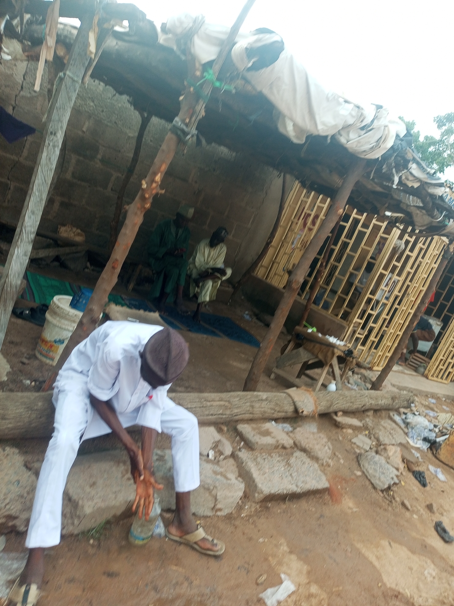 Street life and church activity in Pantame, Nigeria