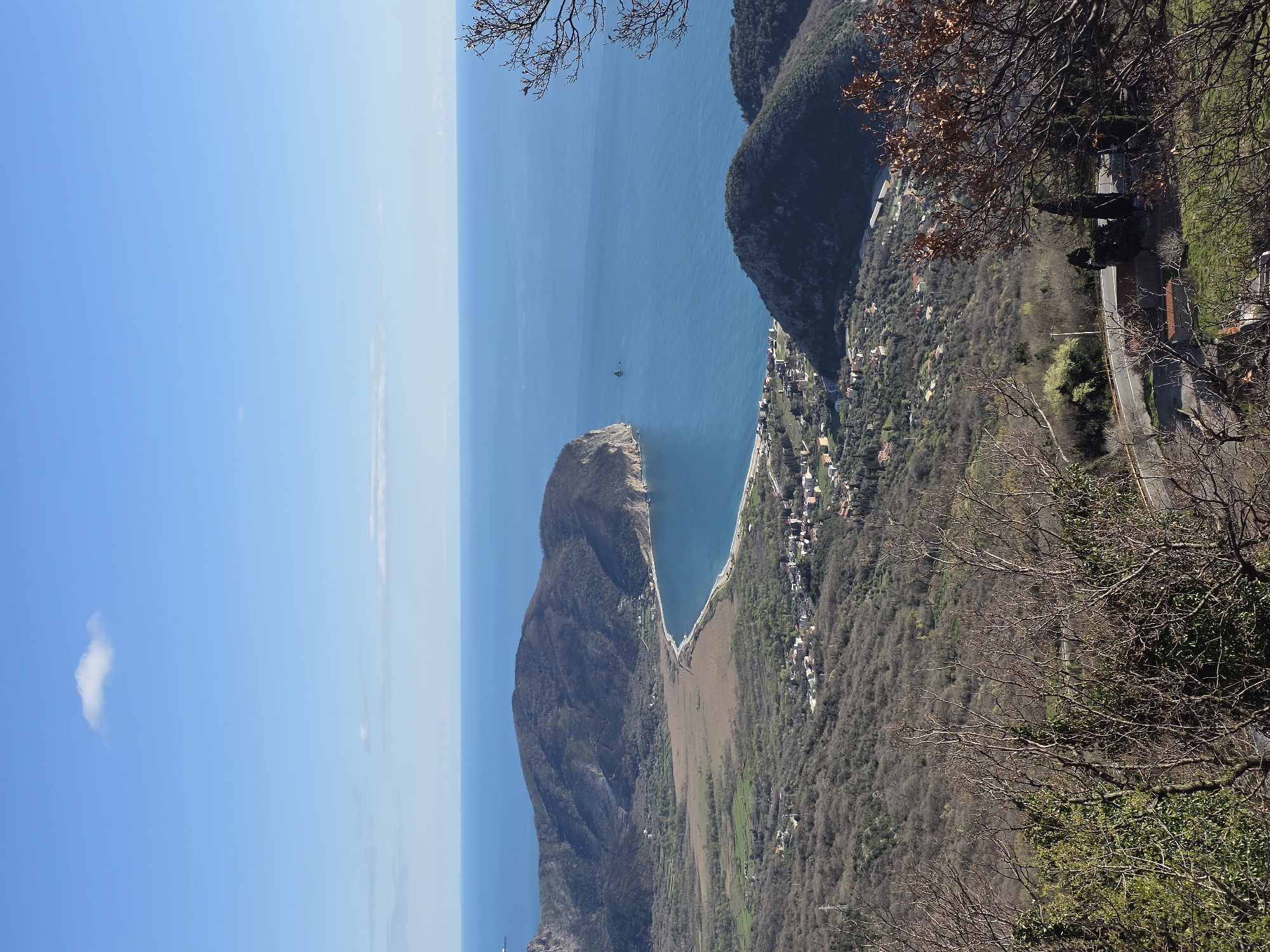Aerial views captured of Novoselje Montenegro coastal peninsula