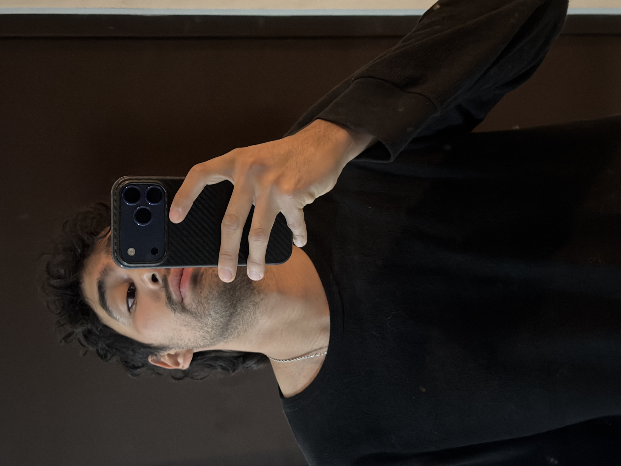 Person Takes Mirror Selfies in San Andrés Cholula