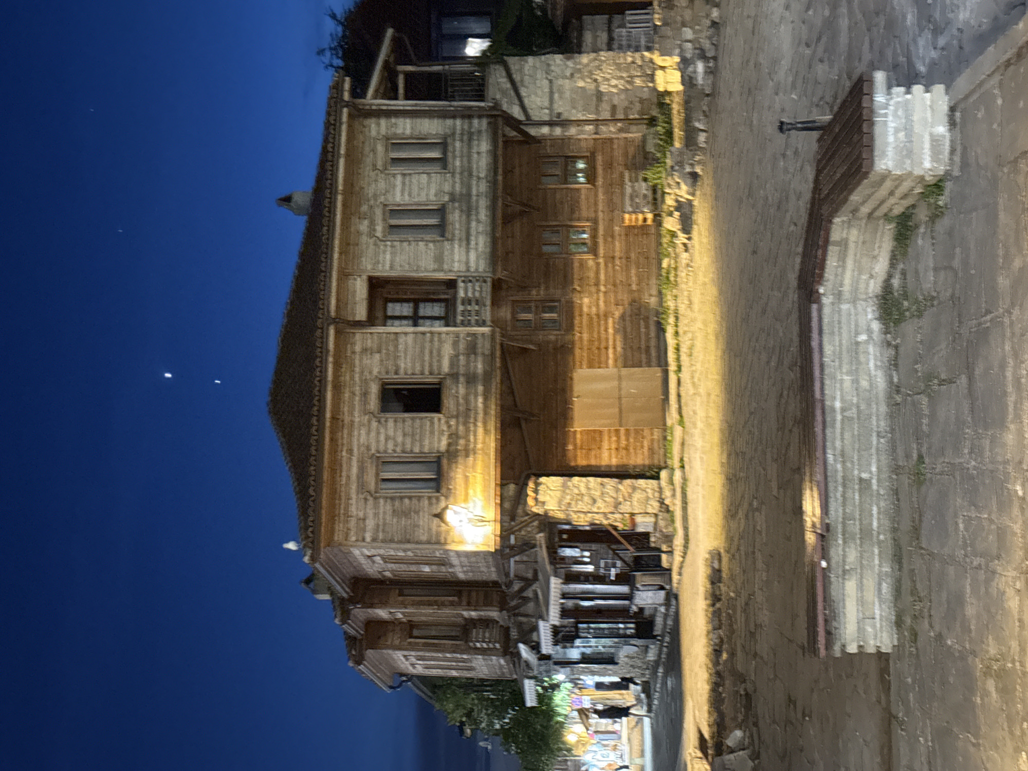 Evening stroll through historic Nesebar captured in twilight memories