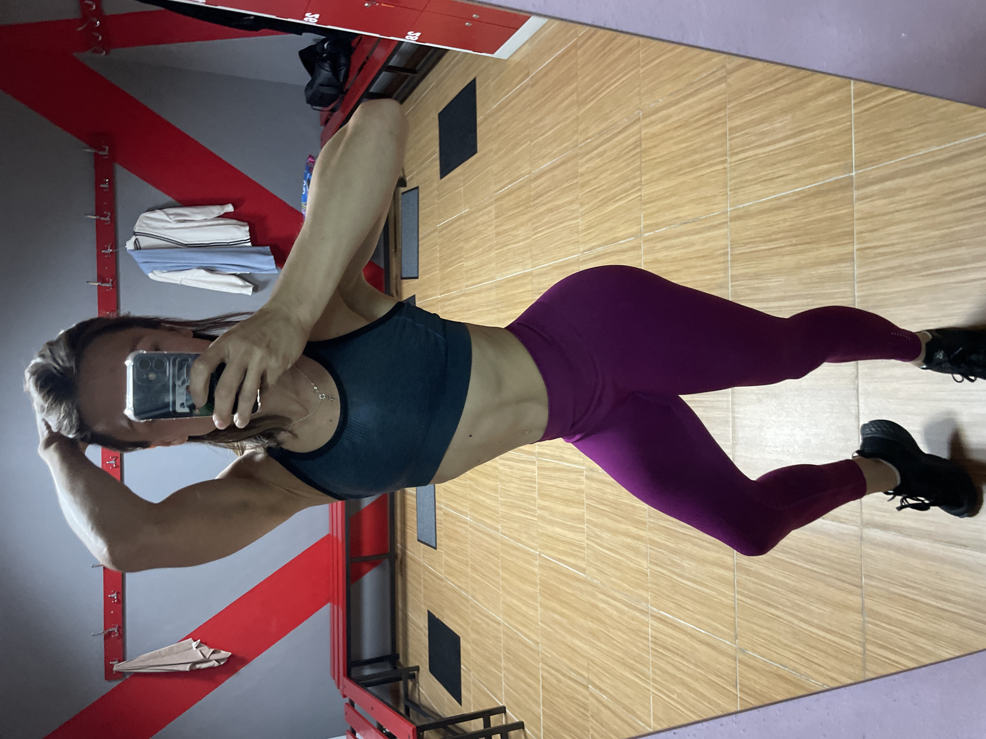 Gym locker room selfies in Bryansk after a workout