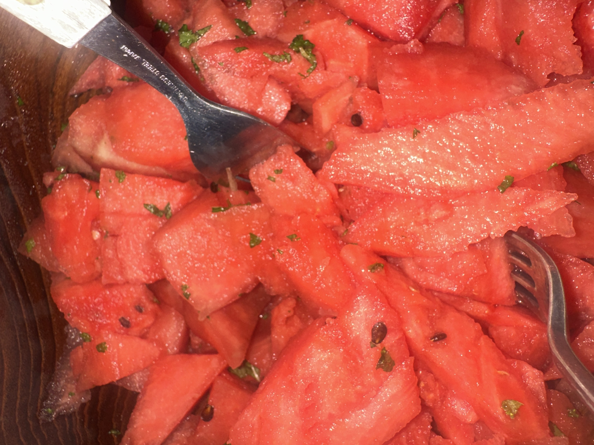London witness captures watermelon and cartoon street scene