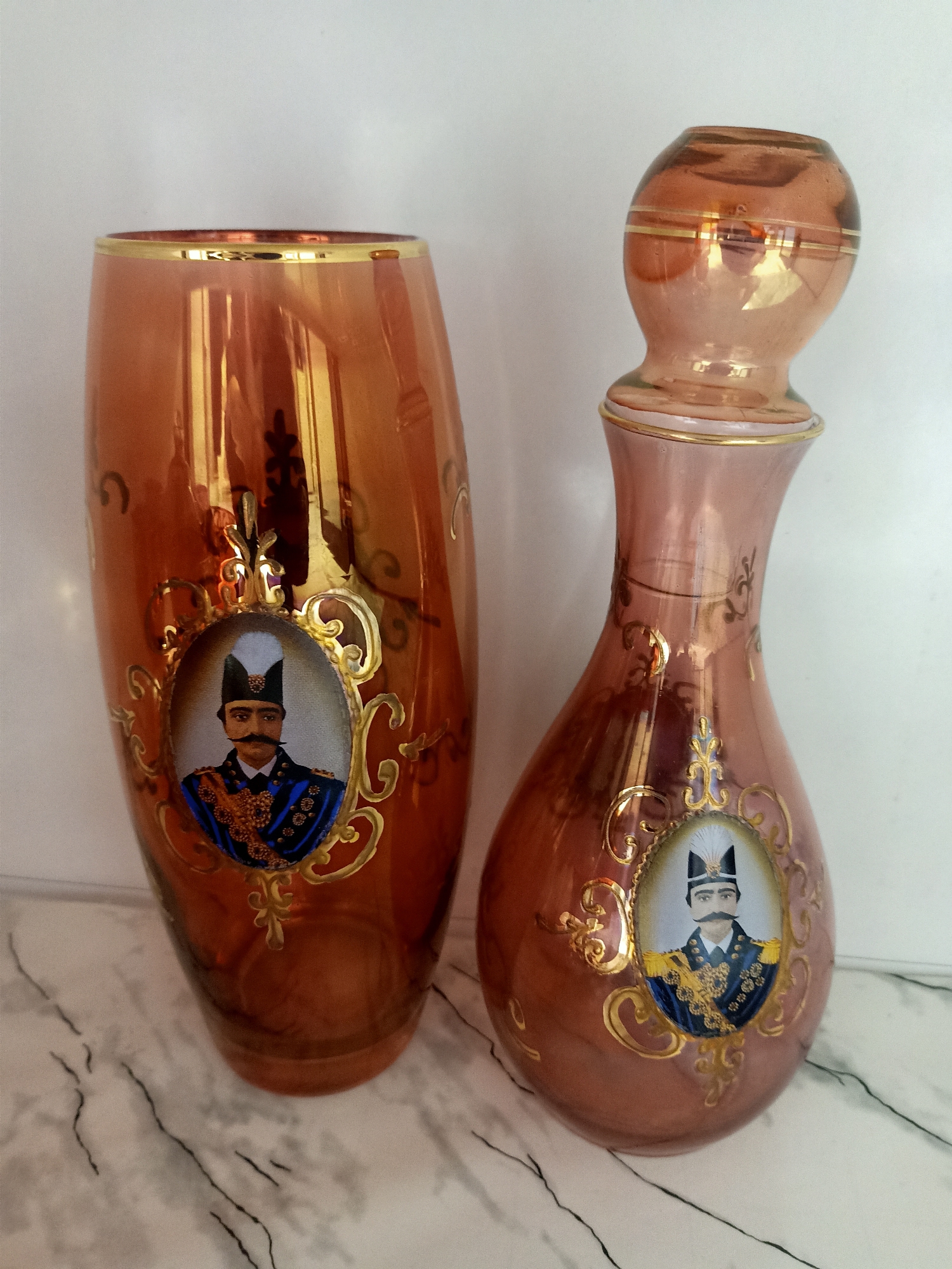 Kuwait resident documents ornate tea collection, Pomeranian companion