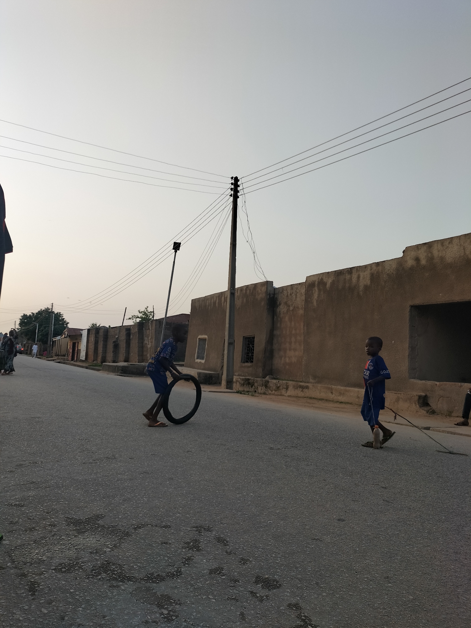 Street life in Jalingo, Nigeria on a June afternoon