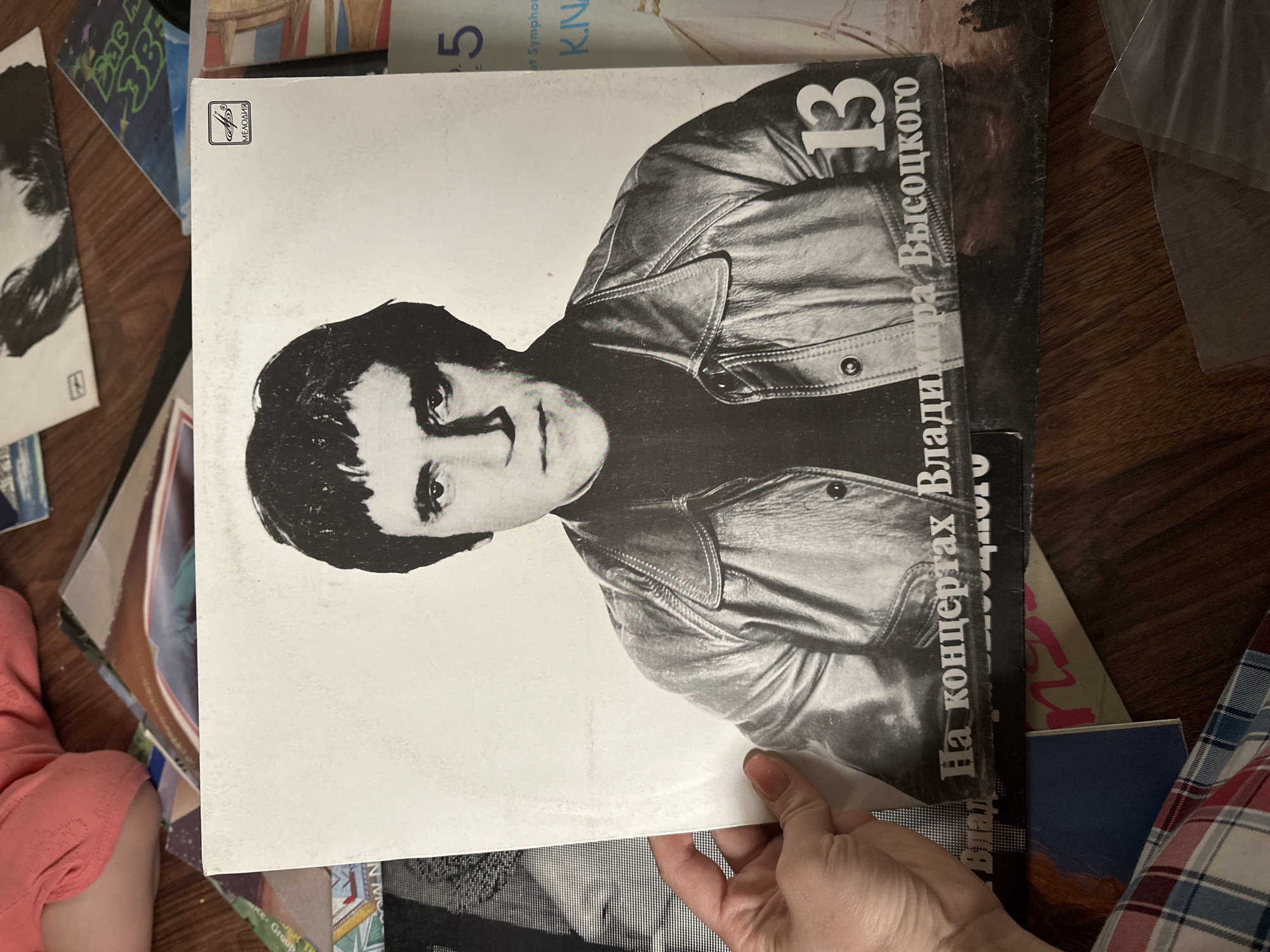 Vinyl record collection featuring Russian artists documented in Nizhny Novgorod