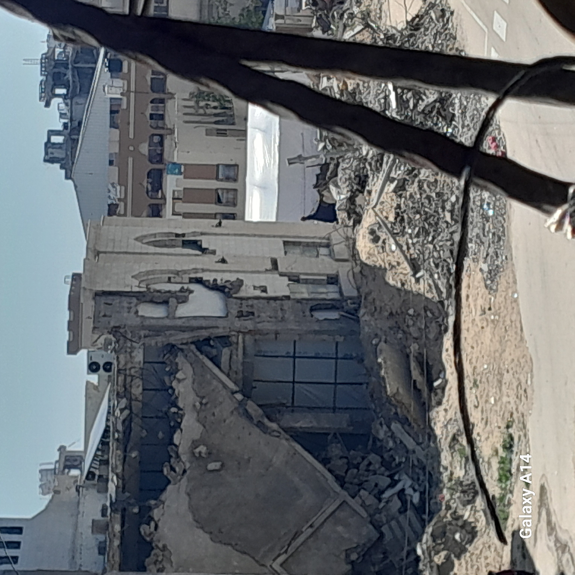 Dense refugee settlement documented in Khan Yunis, Palestinian Territory