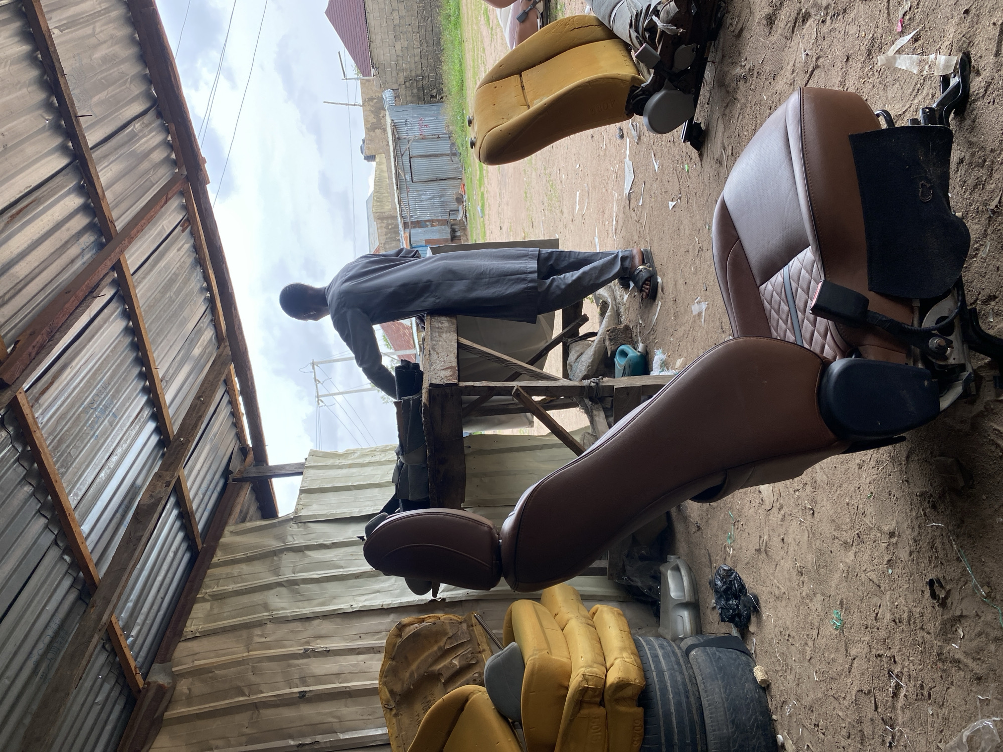 Auto upholstery workshop operations documented in Jalingo Nigeria