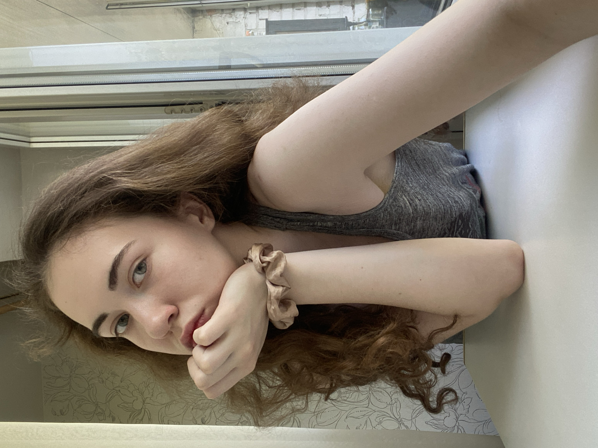 Bedroom selfie session in Zavodoukovsk, multiple angles and reflections