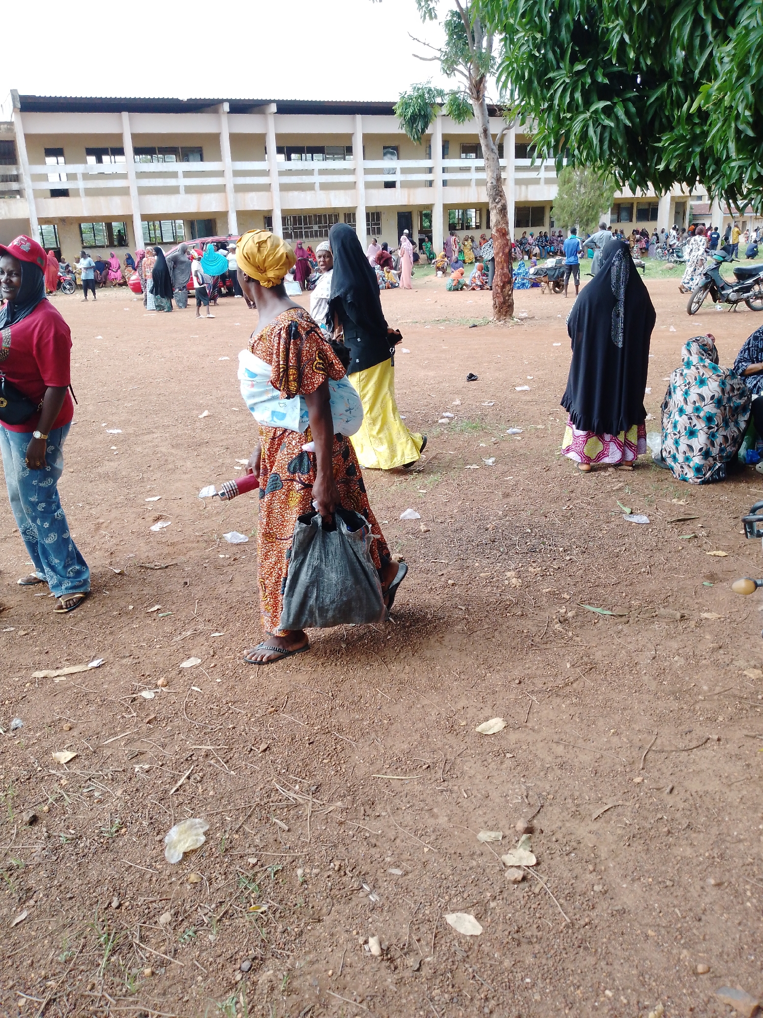 Large crowd gathers in Okene City outdoor space