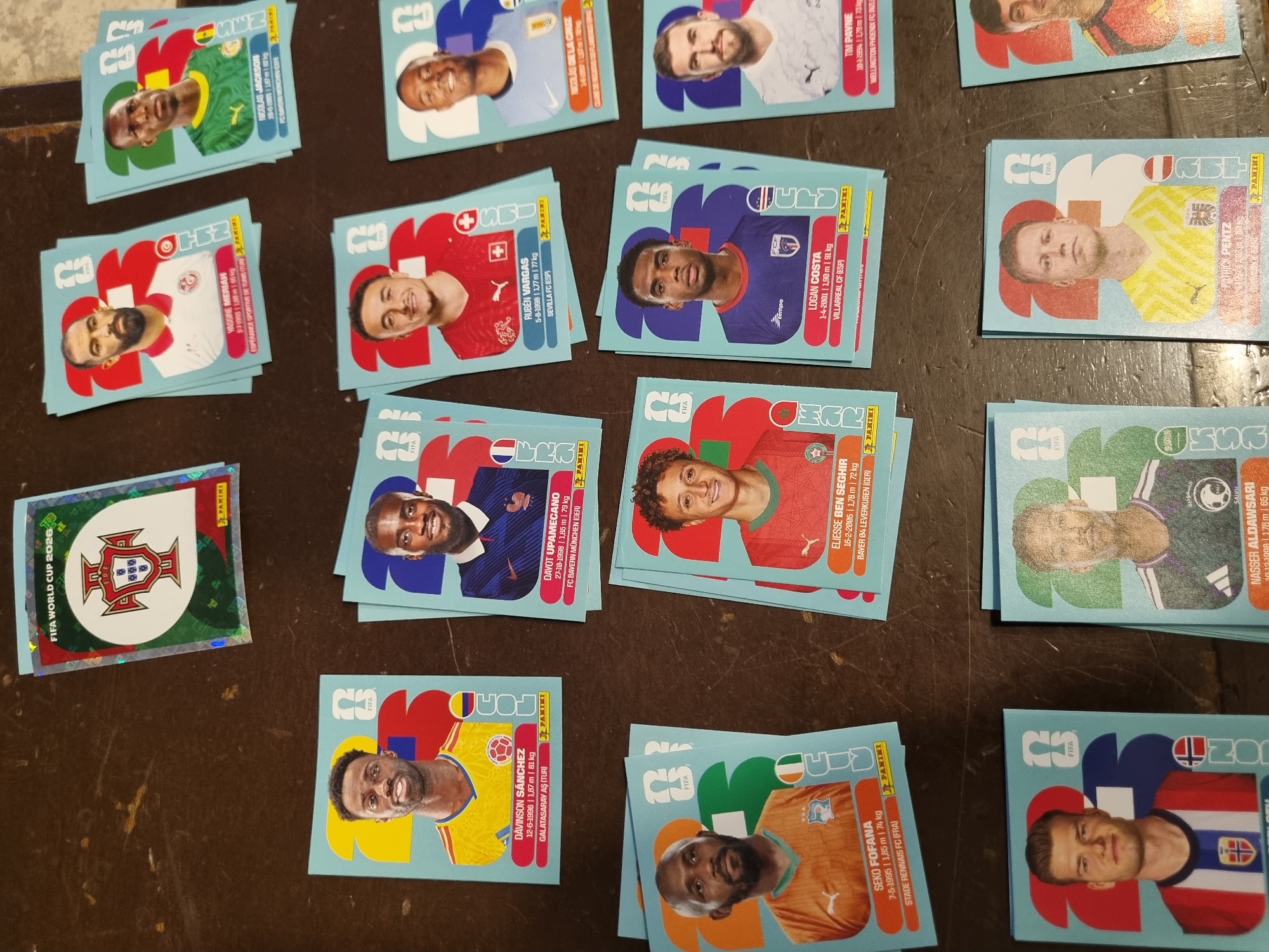 World Cup sticker collector organizes cards in Mexico