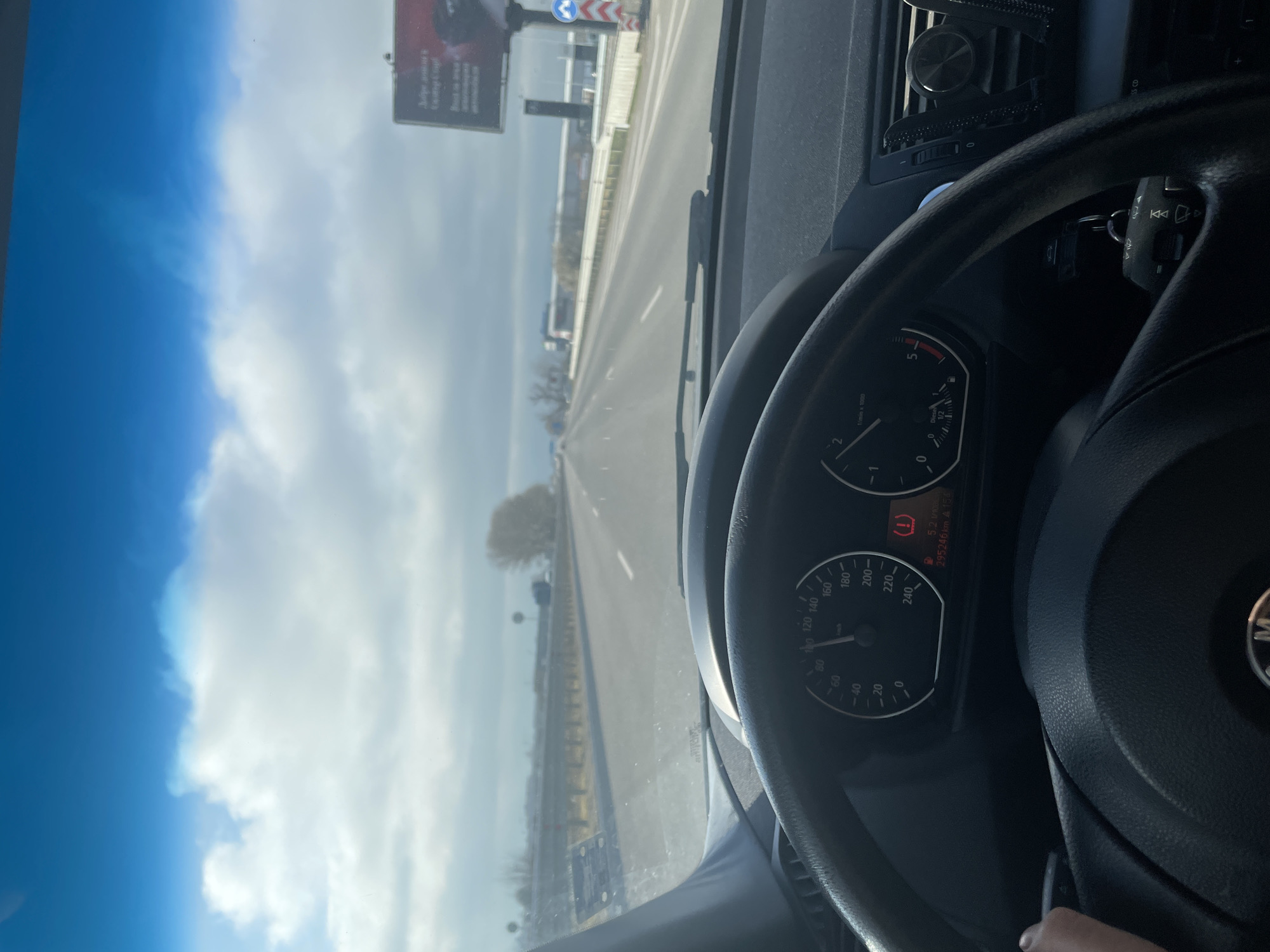Driver spots cafe billboard on Sofia highway