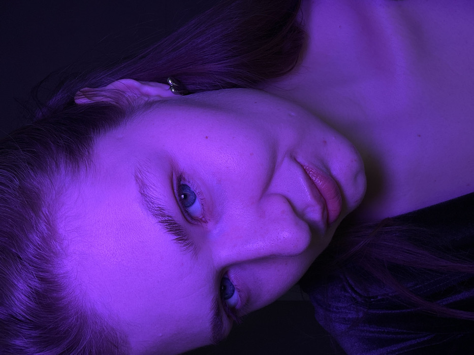 Evening Beauty Routine Documented in Purple-Lit Kazan Apartment