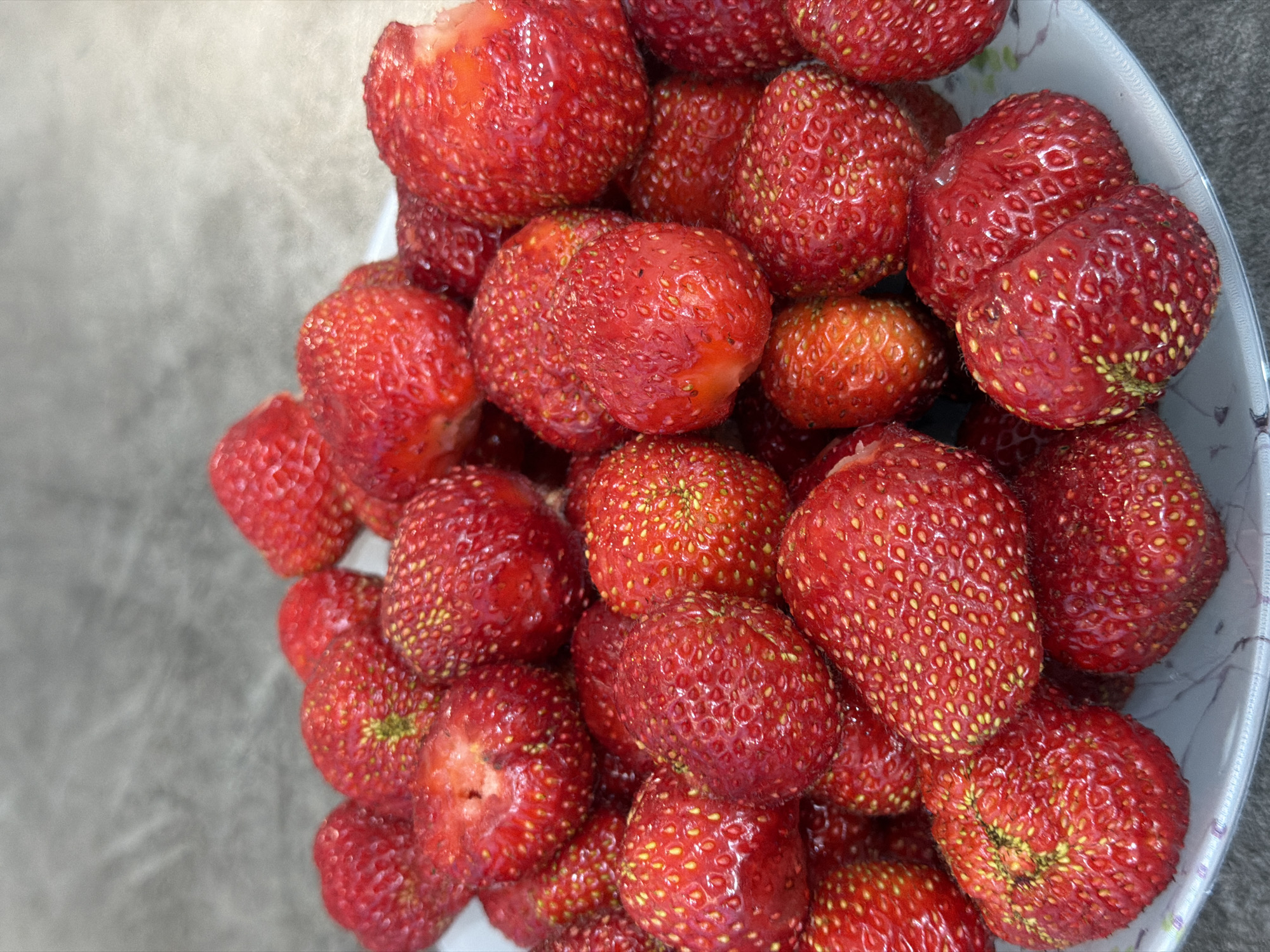 Lazy summer afternoon with fresh strawberries in Chaikovsky
