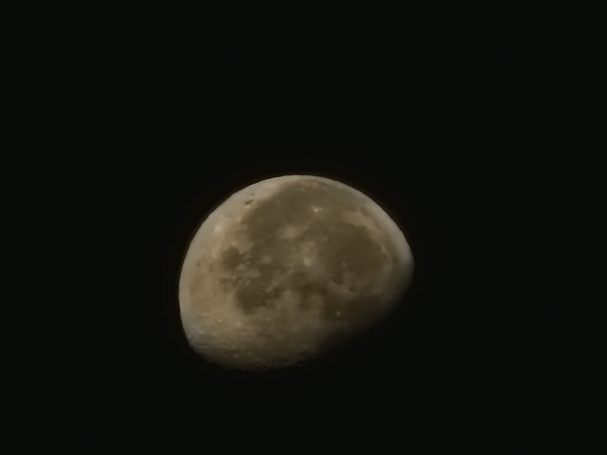 Moon phases photographed close-up over Shymkent, Kazakhstan
