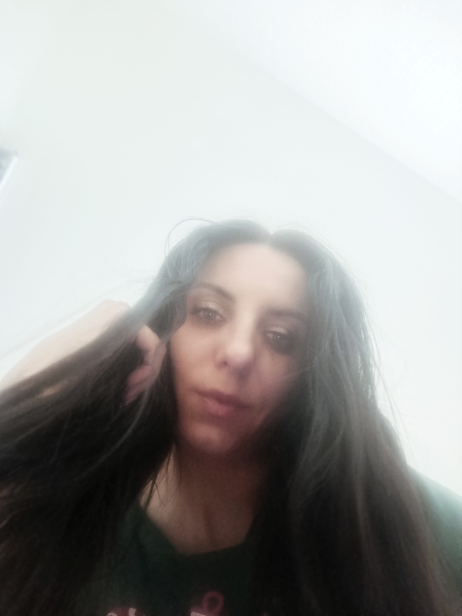 Home evening: selfies, a playful Yorkie, and a warm drink