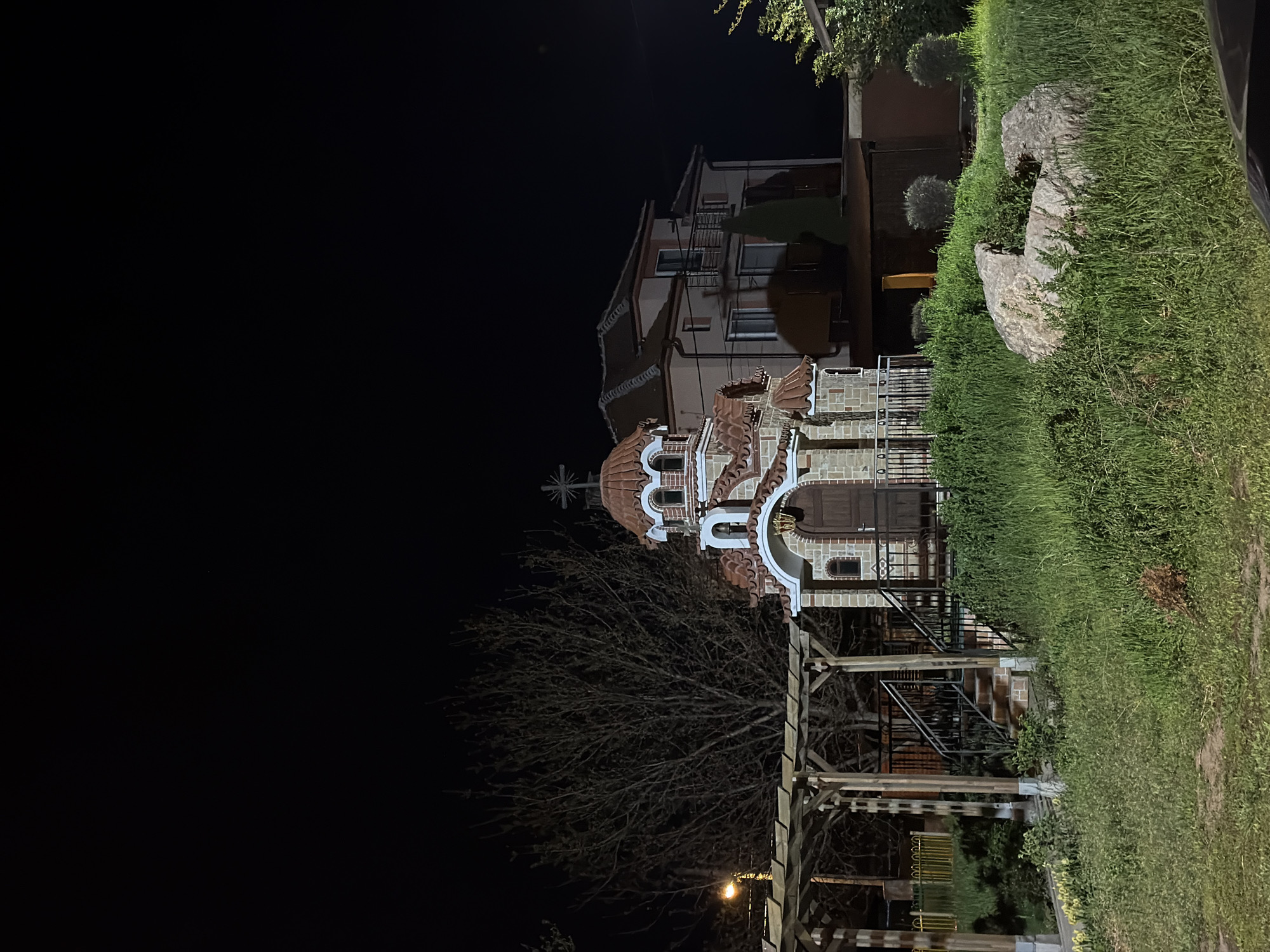 Sofia's Sveti Sedmochislenitsi Church photographed illuminated at night