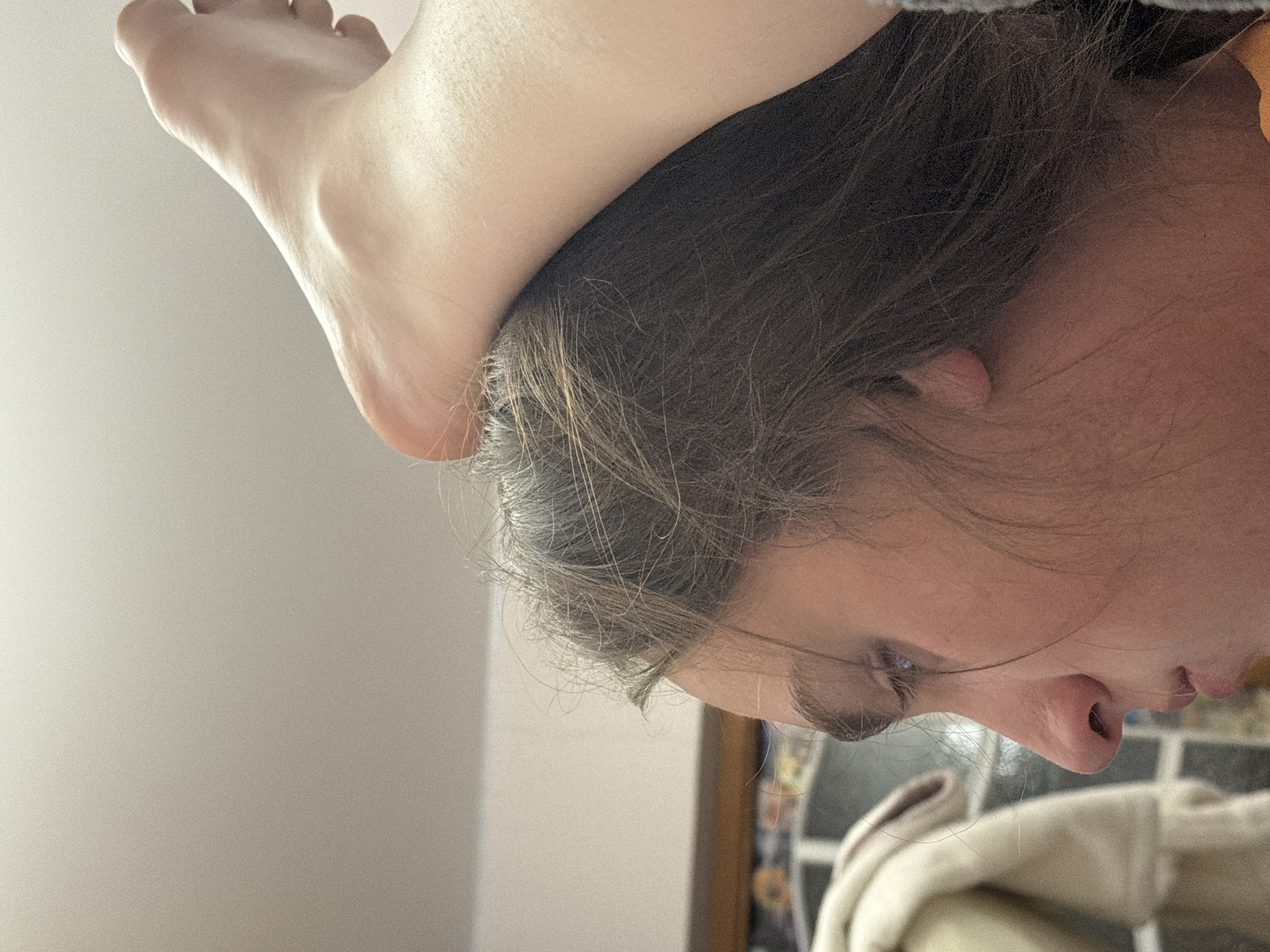 Casual indoor moments captured in Perm involving wine, relaxation