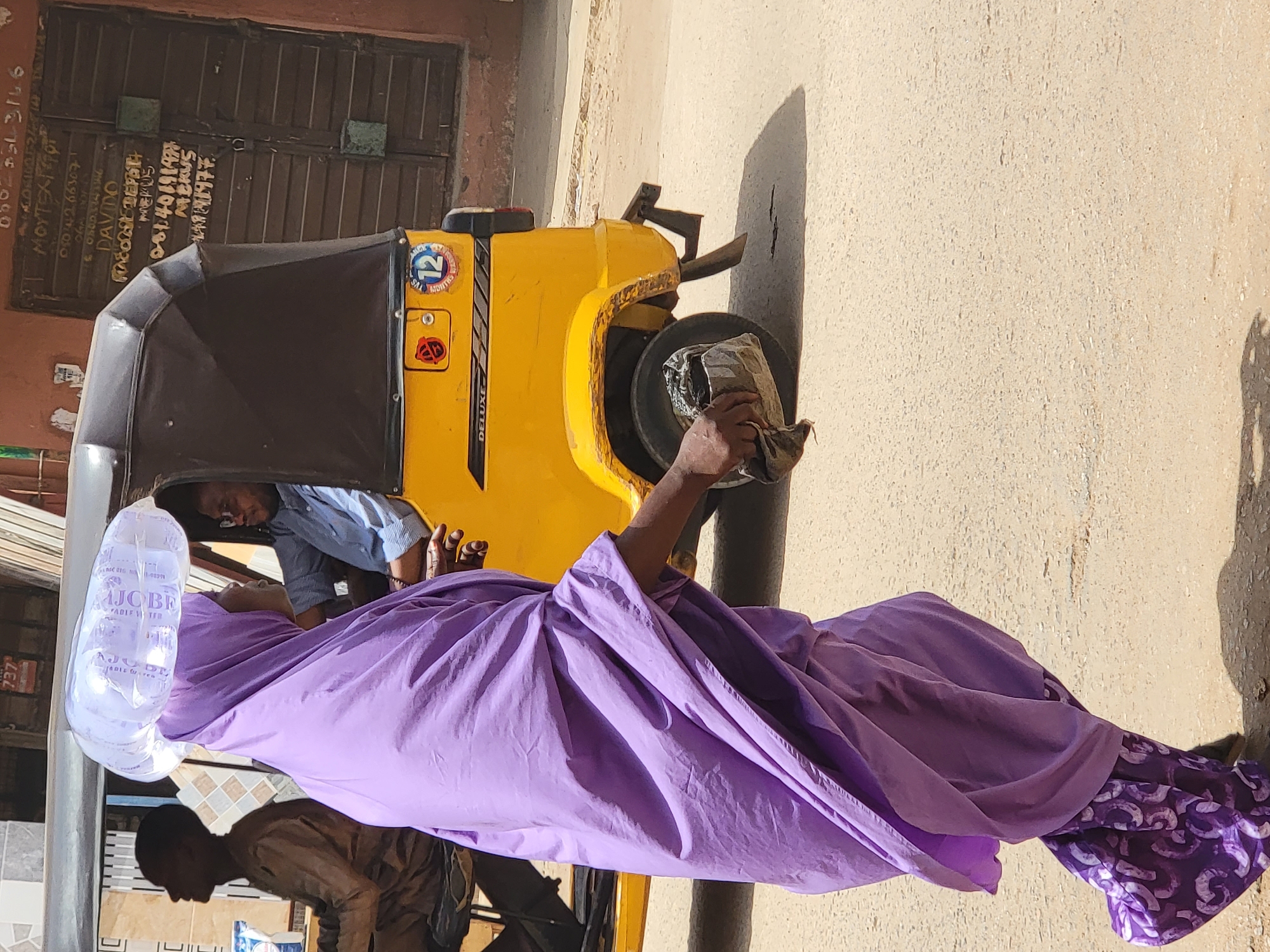 Morning street life documented in Maiburiji, Nigeria