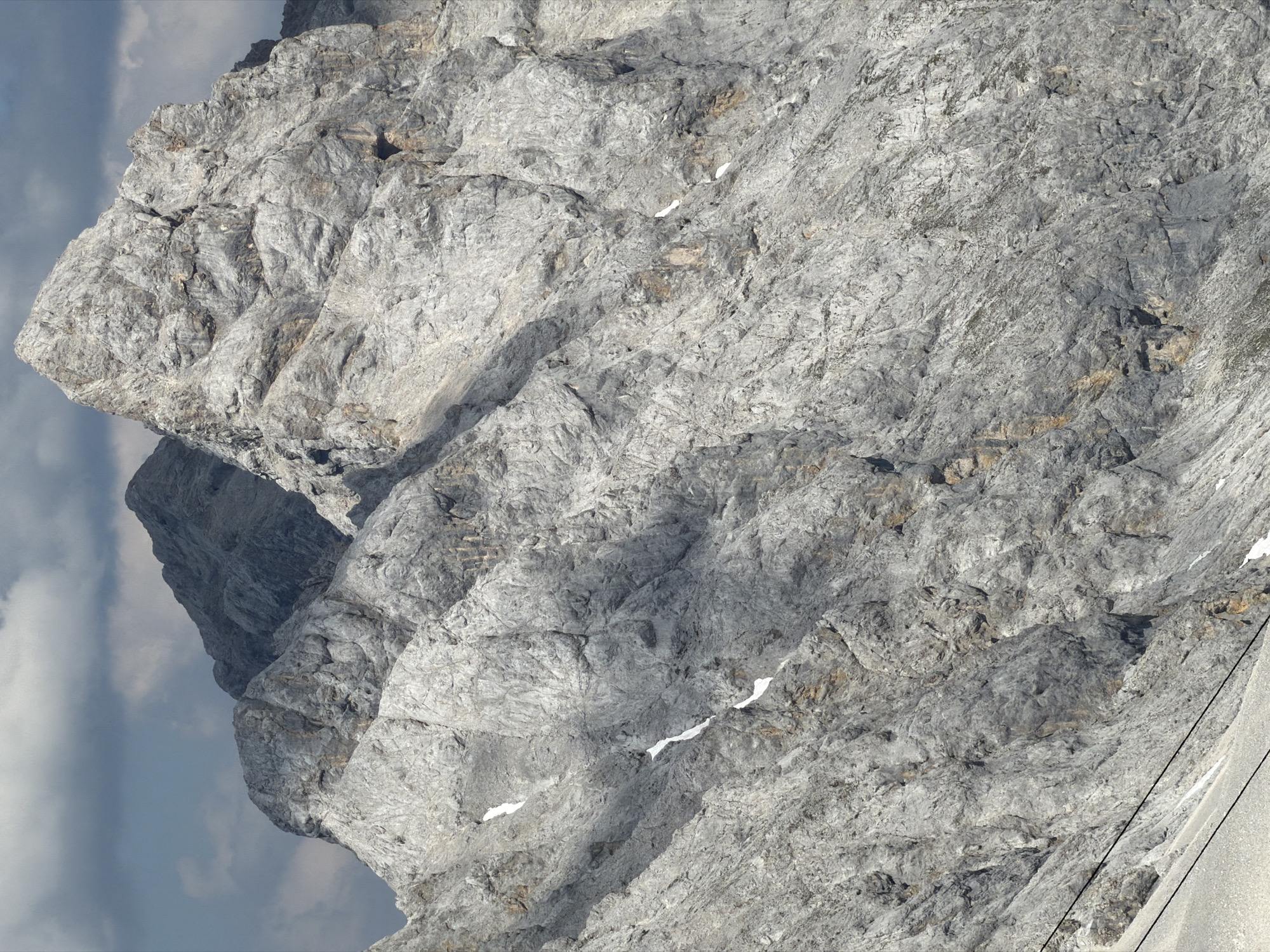 Rugged alpine rock face detail, Garmisch-Partenkirchen