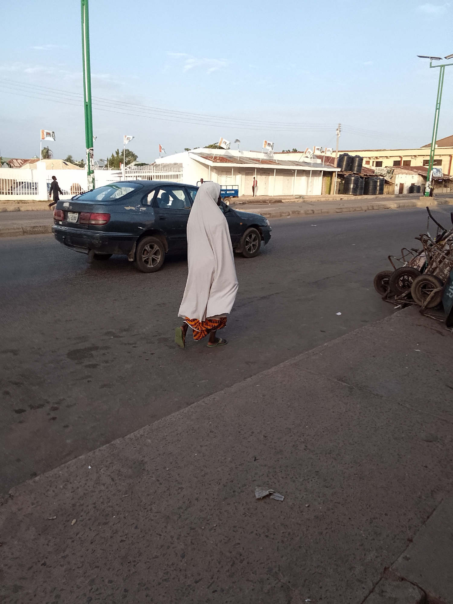Morning street life documented in Pantame, Nigeria
